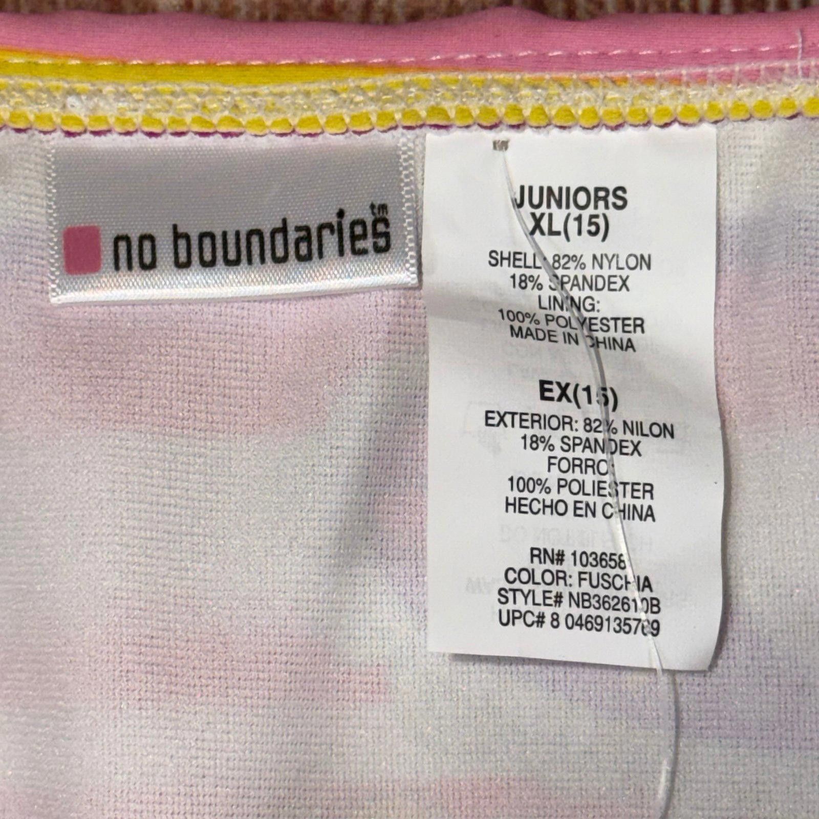 Other No Boundaries Juniors XL Paisley Striped Bikini NWT Size ONE SIZE - 6 Thumbnail