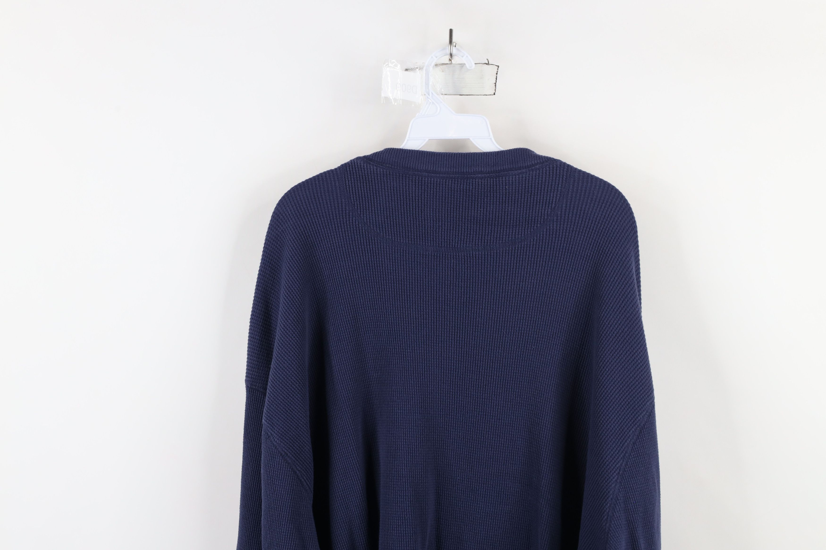 Vintage Vintage 90s Streetwear Waffle Knit Long Sleeve T-Shirt Size US XXL / EU 58 / 5 - 10 Thumbnail