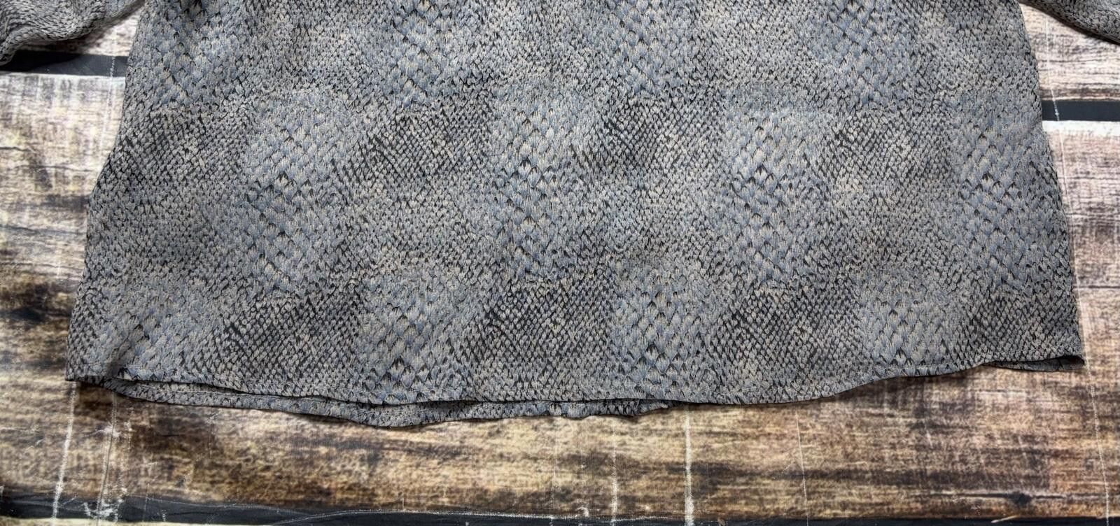 Other Emerson Thorpe Top Women's Small Silk Button Up Snakeskin Size S / US 4 / IT 40 - 9 Thumbnail