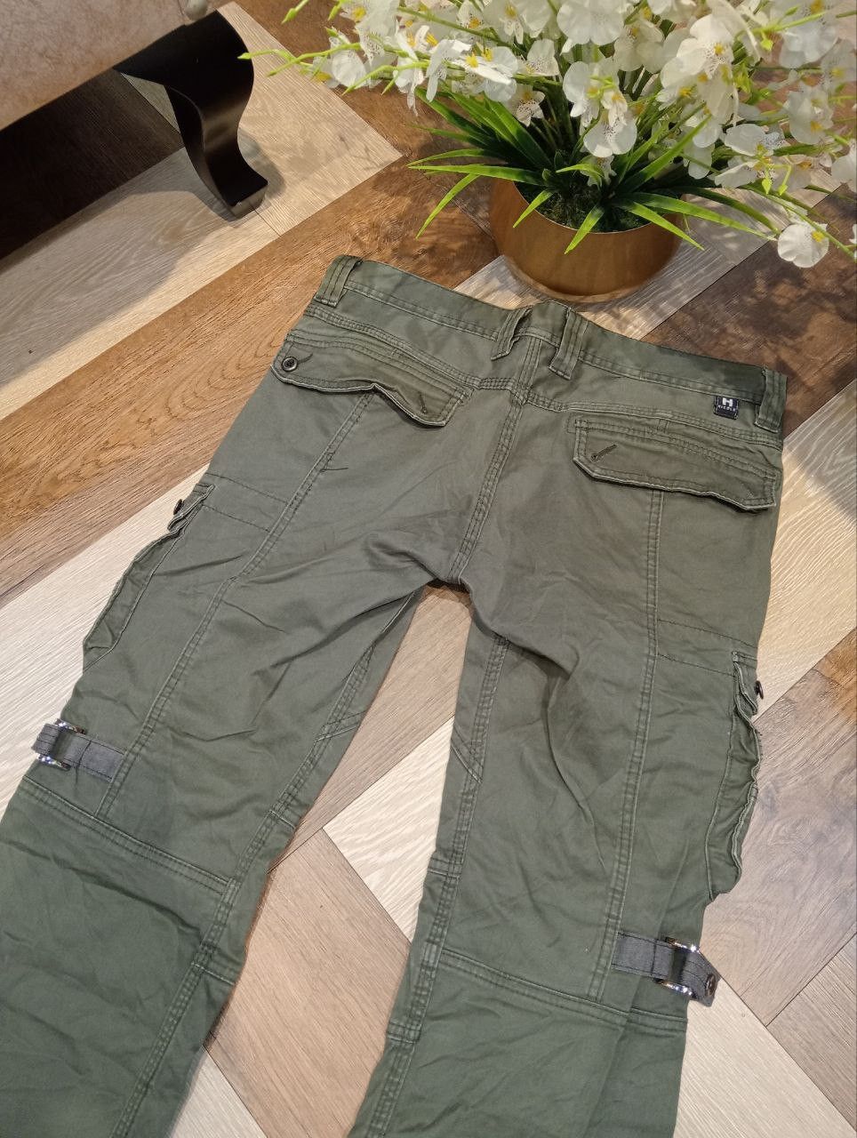 HIDEAWAYS HIDEAWAYS NICOLE JAPAN MULTIPOCKET BANDAGE FLARED PANTS Size US 35 - 13 Thumbnail