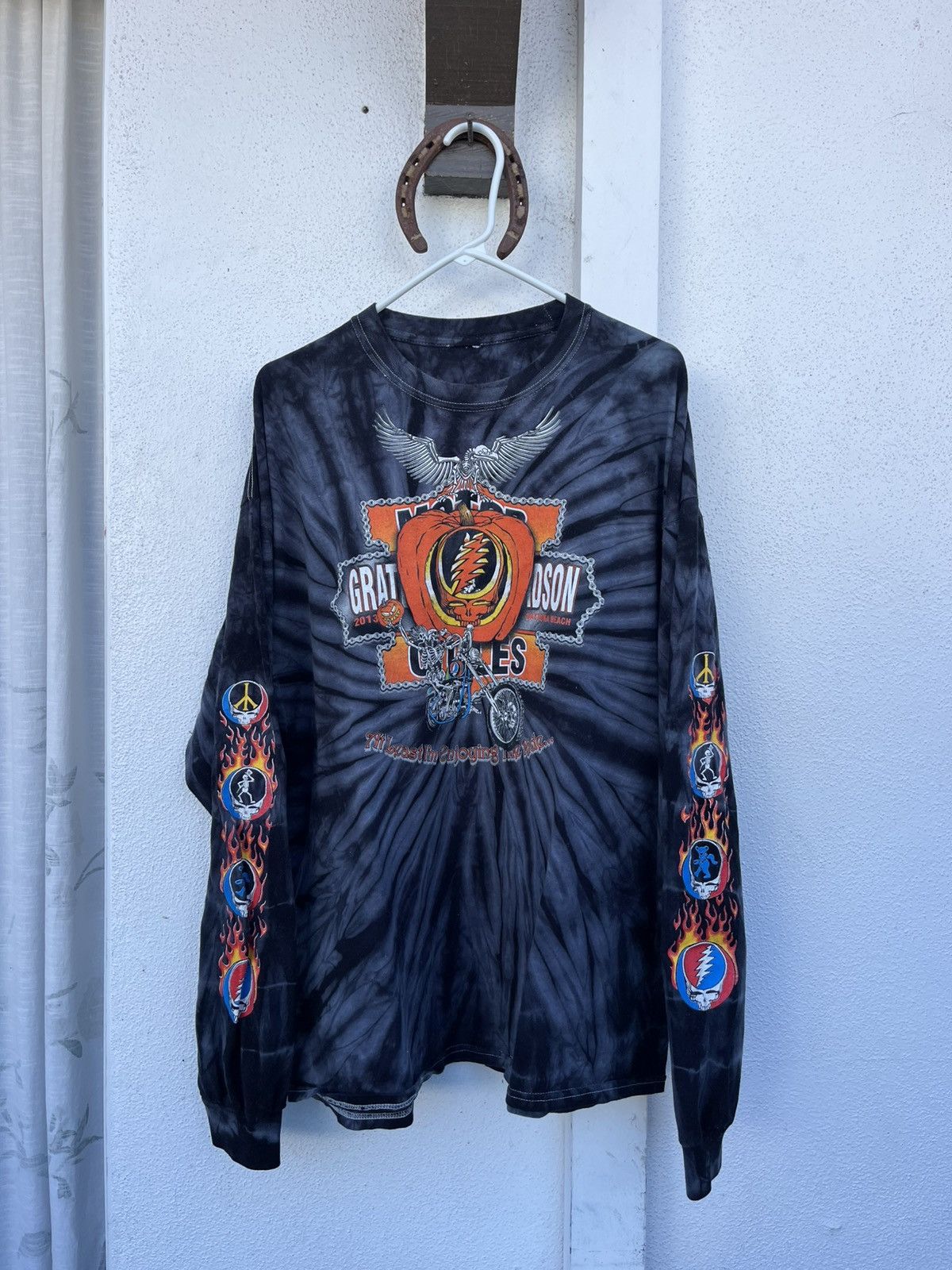 Grateful Dead Men's Rare 2013 Biketoberfest Grateful Dead x Longsleeve Size US L / EU 52-54 / 3 - 1 Thumbnail