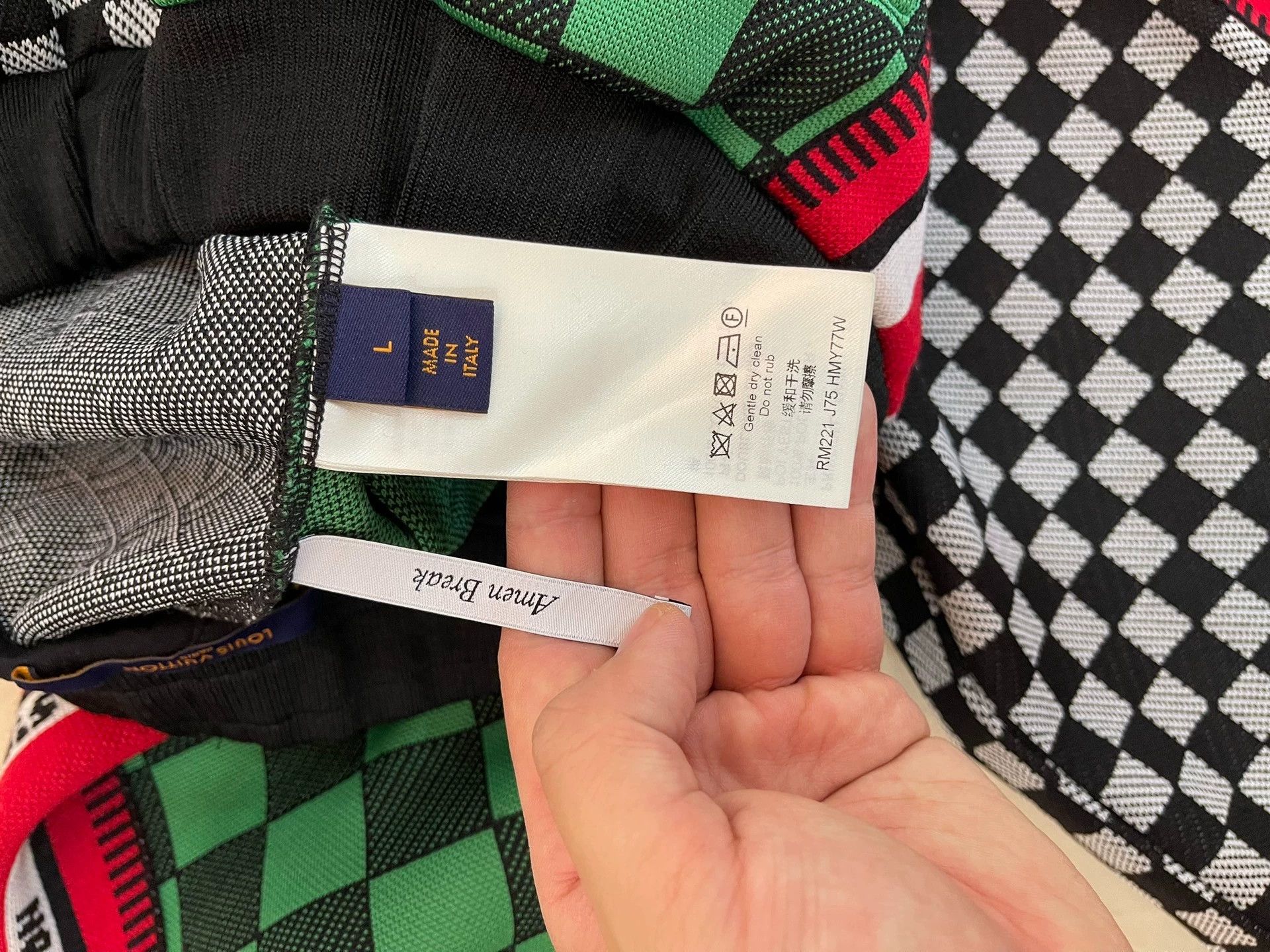 Louis Vuitton LV Two-Tone Monogram Check Side LV Script Pants L Size US 34 / EU 50 - 6 Thumbnail