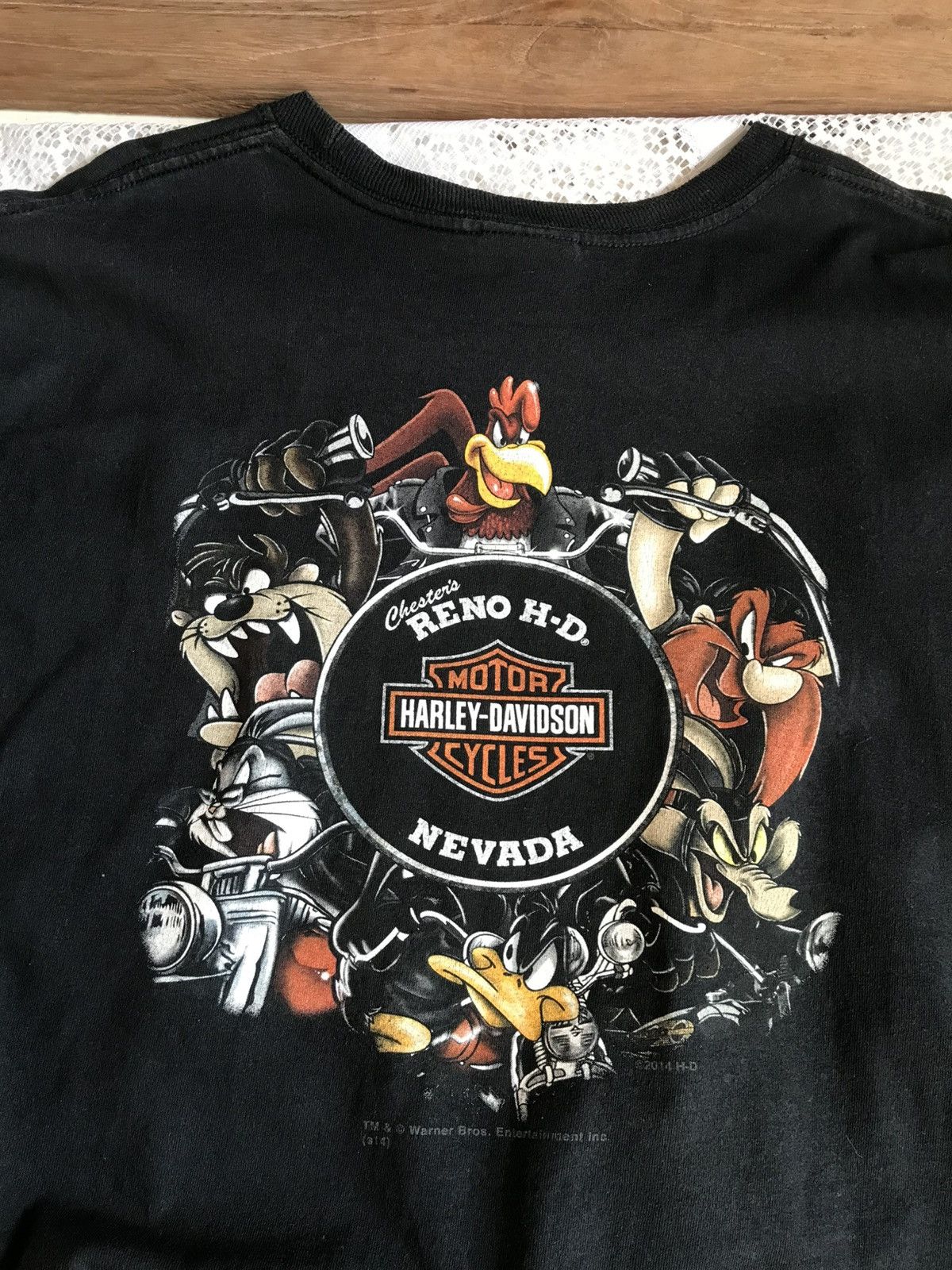 Harley Davidson × Vintage × Warner Bros Vintage 2014 Harley Davidson Warner Bros Size US XXL / EU 58 / 5 - 1 Thumbnail