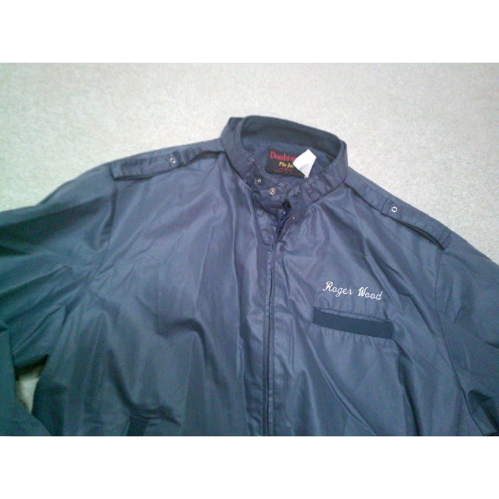 Dunbrooke VINTAGE Dunbrooke Bomber Jacket Pla Jac Blue XL Mens Double Sided Full Zip Stand-Up Collar Regular Jacket Blue XL Mens Jacket Size US XL / EU 56 / 4 - 3 Thumbnail