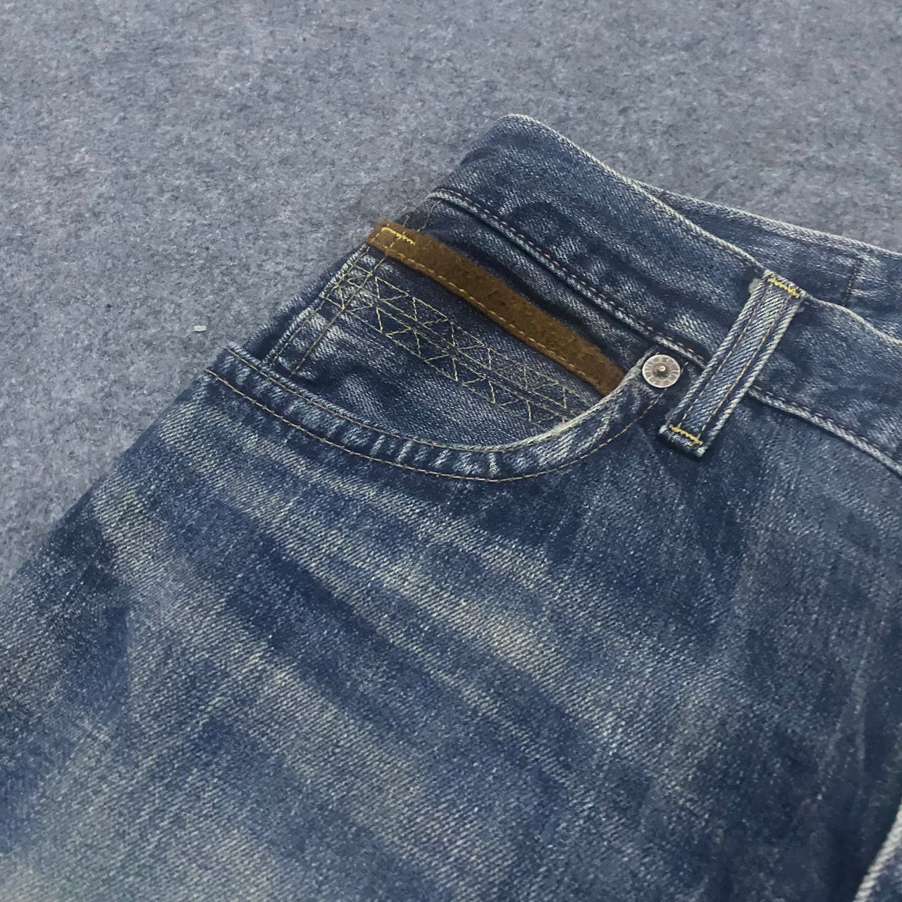 Edwin 💥Vintage Edwin Exclusive Vintage Distressed Denim Size US 33 - 9 Thumbnail
