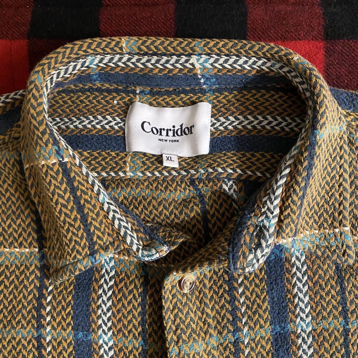 Corridor Corridor Acid Plaid “Brook Trout” shirt Size US L / EU 52-54 / 3 - 2 Thumbnail