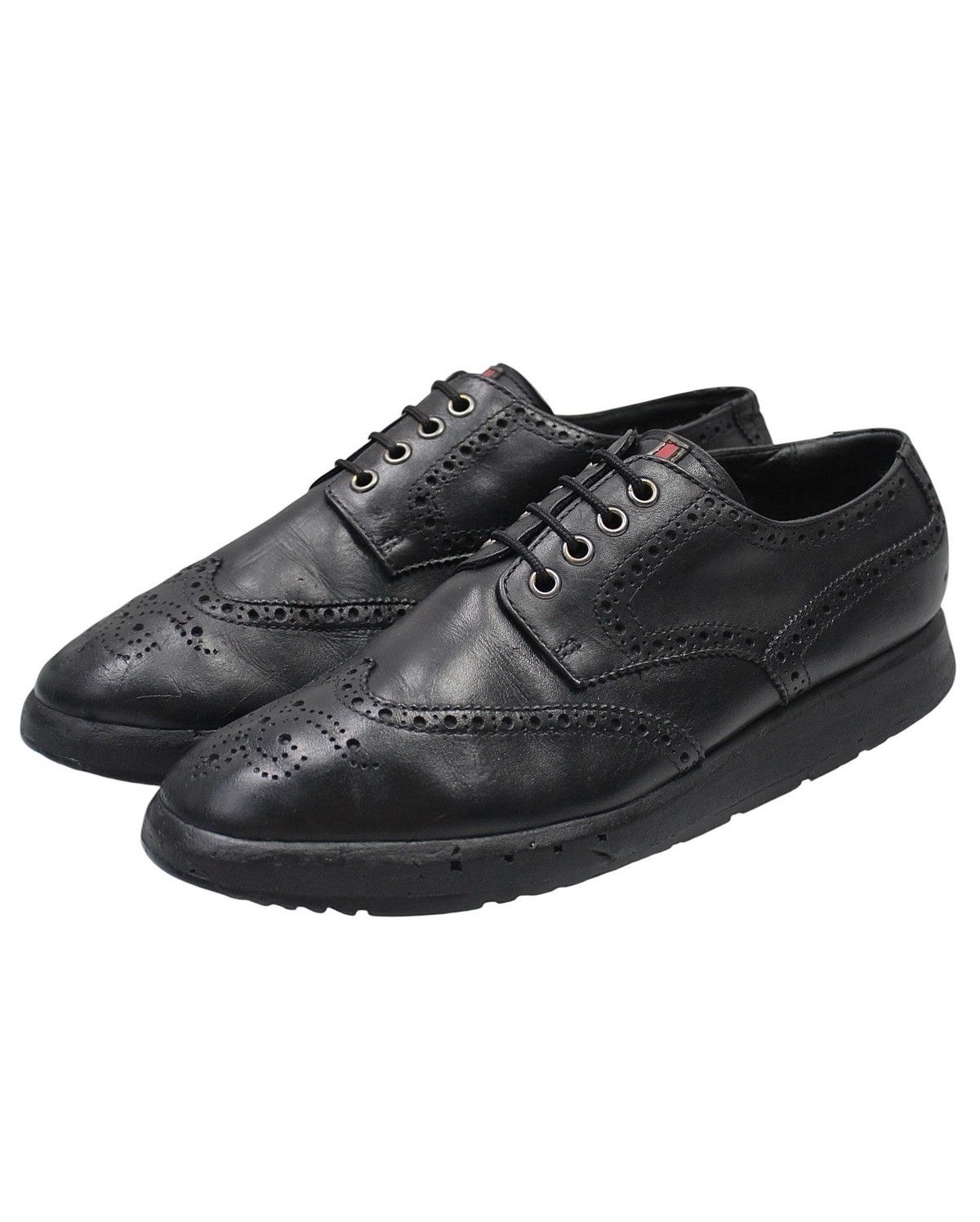 Prada 2000S PRADA PLATFORM LUG SOLE BROGUES Size US 7 / EU 40 - 2 Thumbnail
