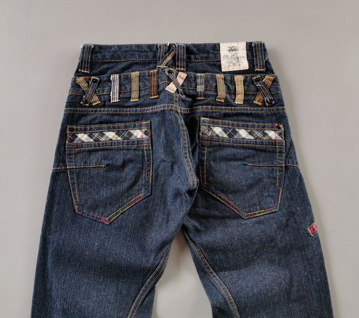 14th Addiction Dominate Double Waist Zipper Denim Jeans Size US 31 - 7 Thumbnail