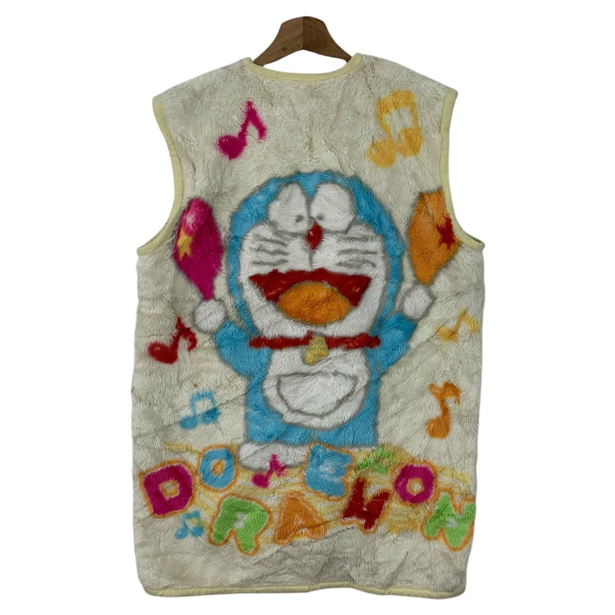 Anime × Japanese Brand × Vintage Vintage DORAEMON BANDAI Japanese Cartoon Fleece Vest Jacket Size US S / EU 44-46 / 1 - 2 Thumbnail