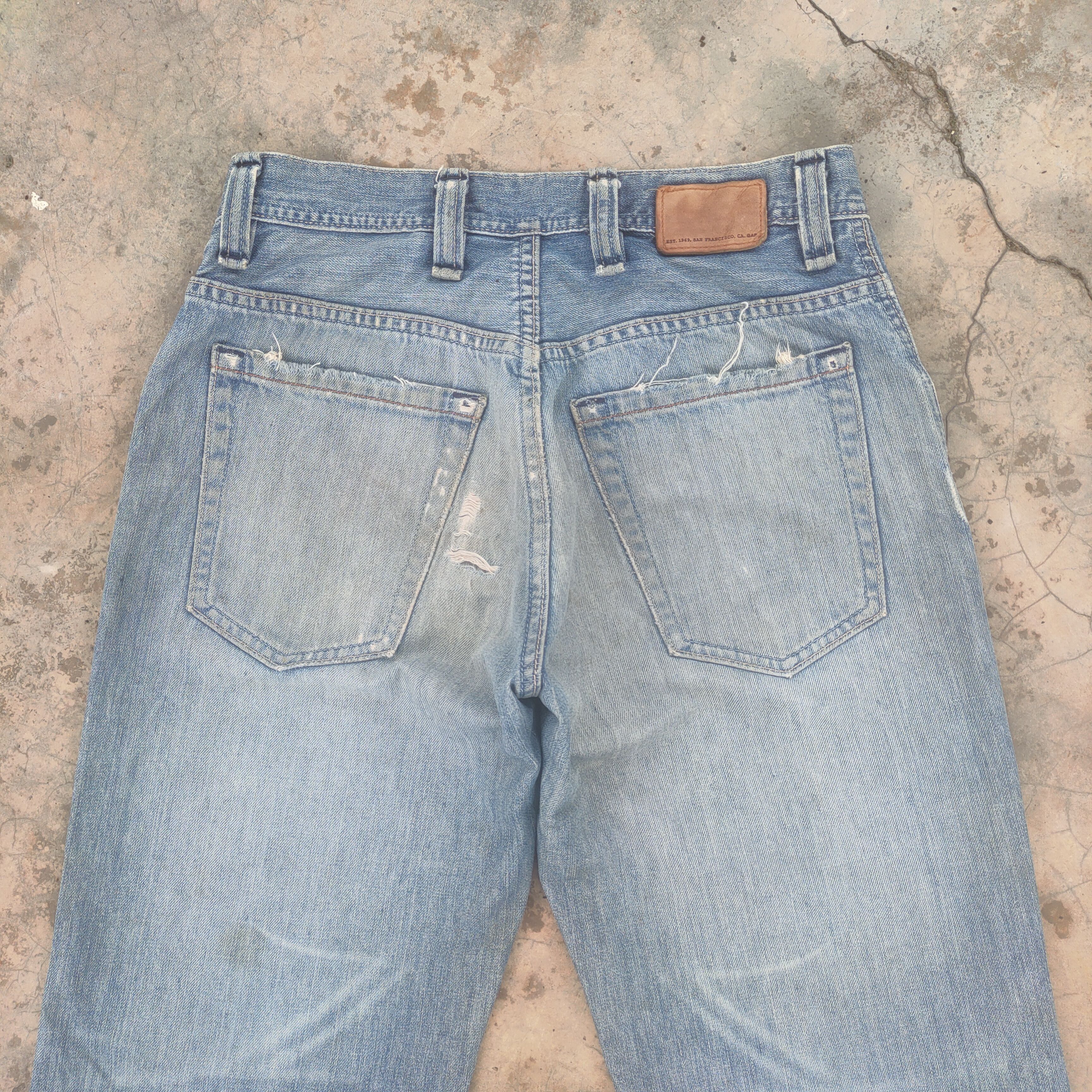 Gap × Japanese Brand VINTAGE JAPANESE BUSH PANTS FADED DISTRESSED JEANS DENIM Size US 29 - 10 Thumbnail
