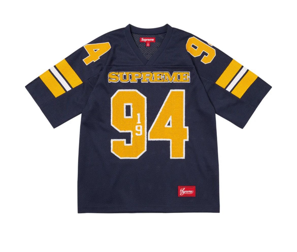 Supreme Sequin Football Jersey Navy