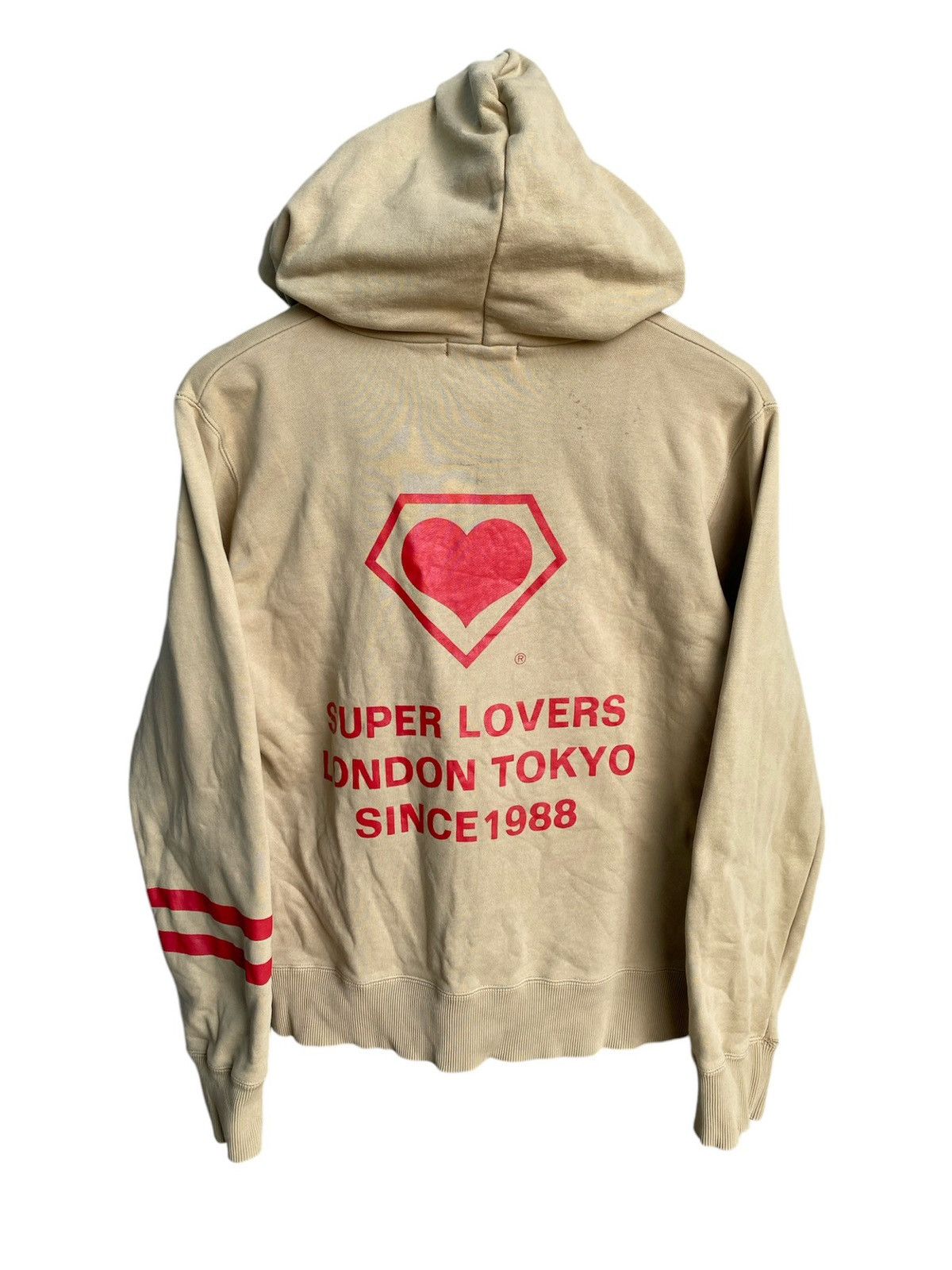 Japanese Brand × Vintage Super Lovers "Free For You!" Pull Over Hoodie Size US S / EU 44-46 / 1 - 2 Thumbnail