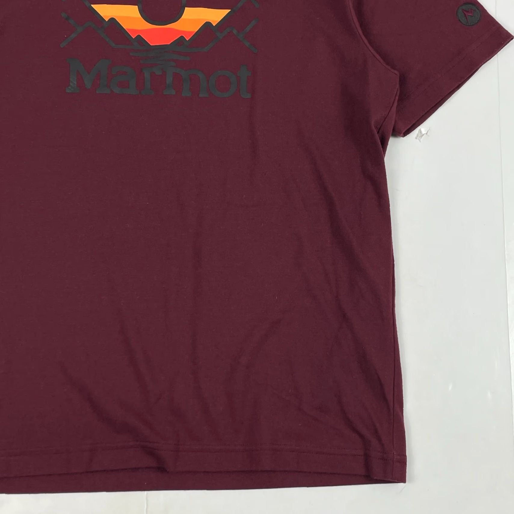 Marmot Marmot Shirt Mens JP Medium Red Maroon Short Sleeve Outdoor T-Shirt Crew Neck Cotton Logo Regular Size US M / EU 48-50 / 2 - 4 Thumbnail