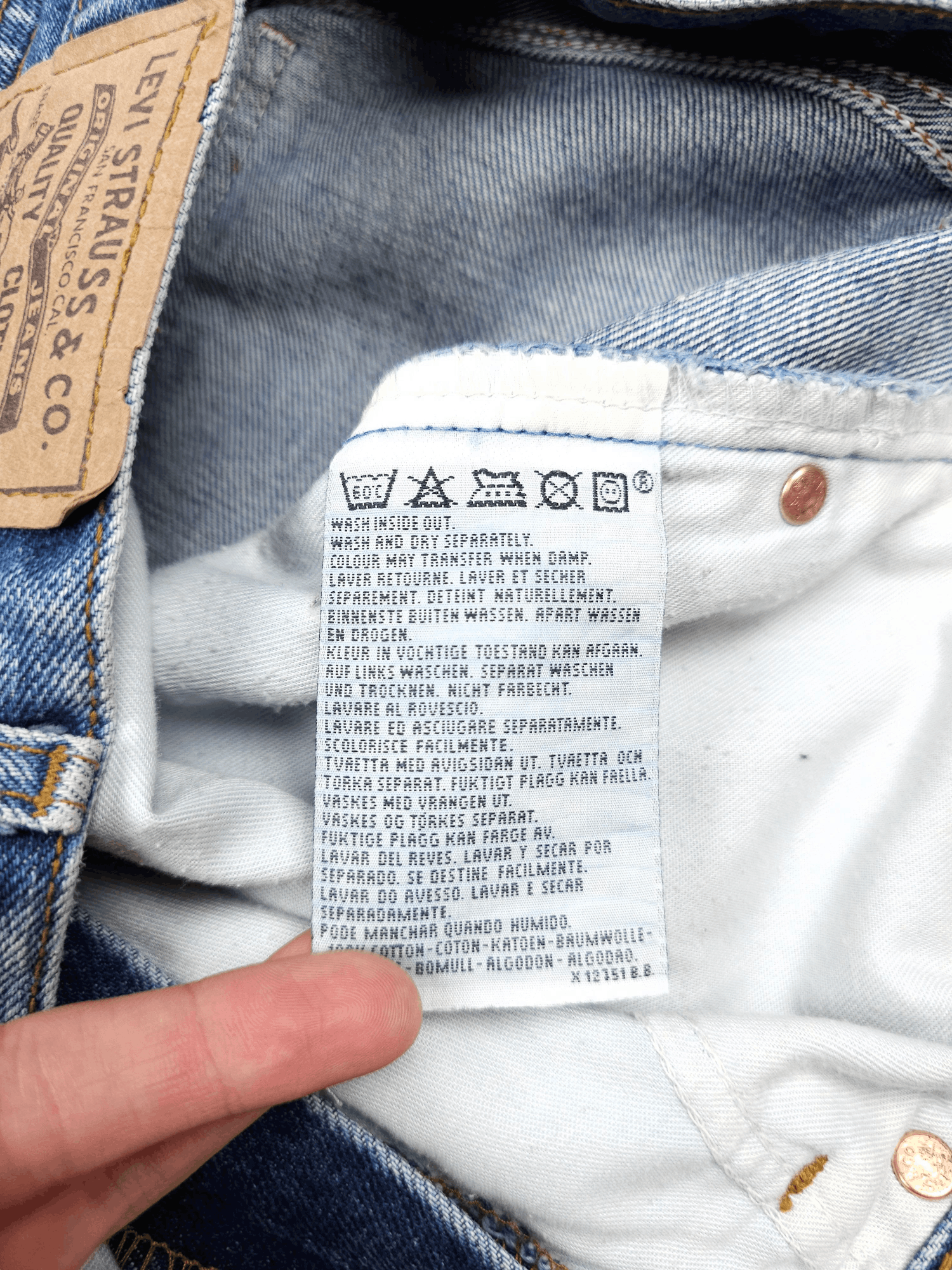 Levi's × Vintage 💎 34/36 Vintage 90's Levi's 615 Straight Jeans Y2K 501 505 Size US 34 / EU 50 - 8 Thumbnail