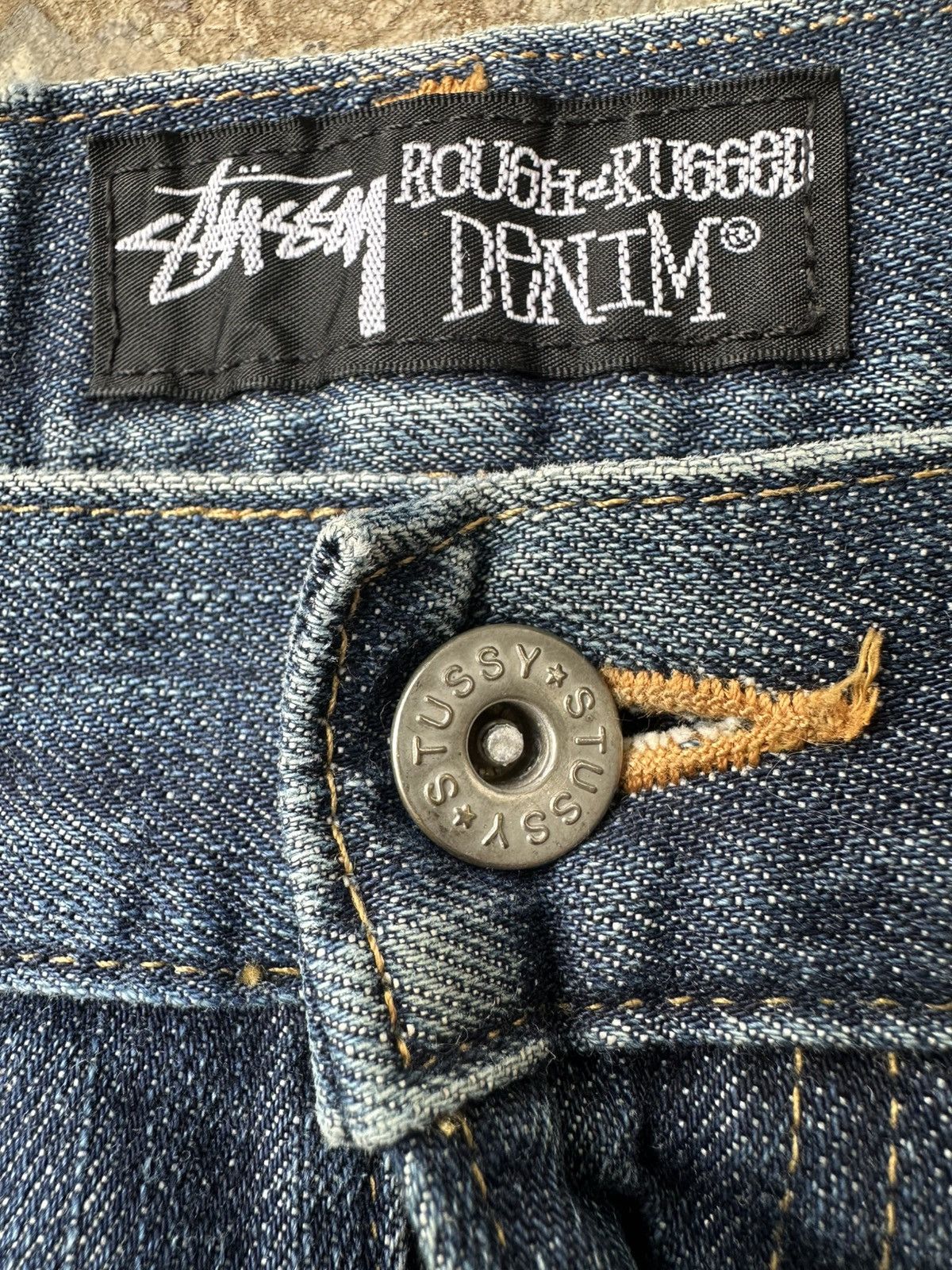 Stussy × Vintage Vintage Stussy Rough & Rugged Jeans Size US 30 / EU 46 - 12 Thumbnail