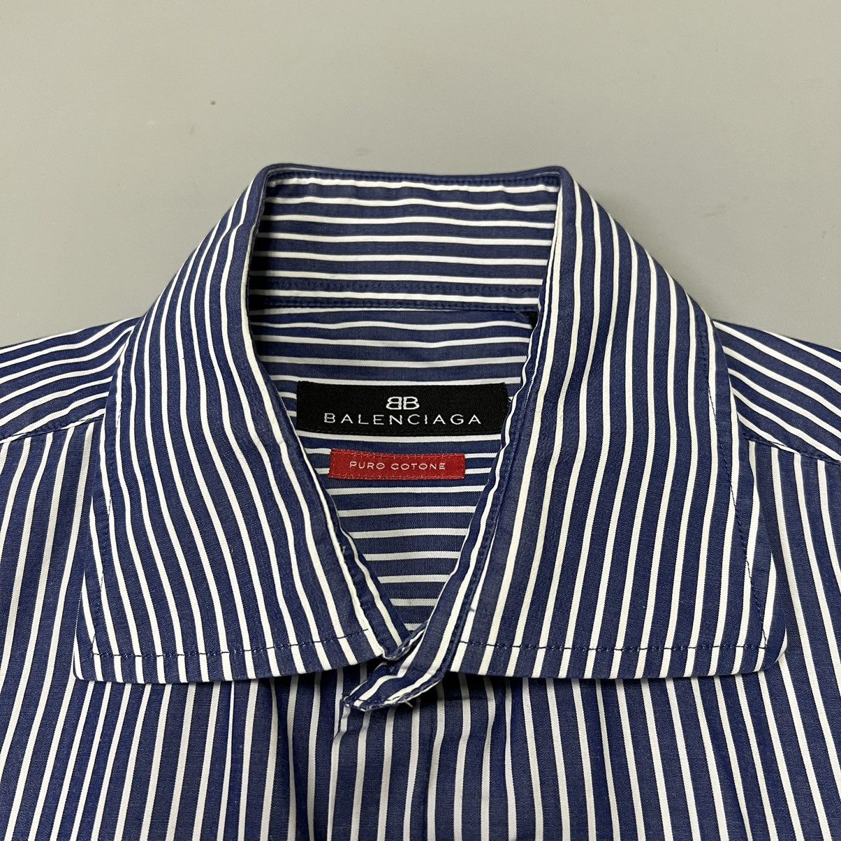 Balenciaga Balenciaga Button Ups Striped Shirt Size US M / EU 48-50 / 2 - 7 Thumbnail