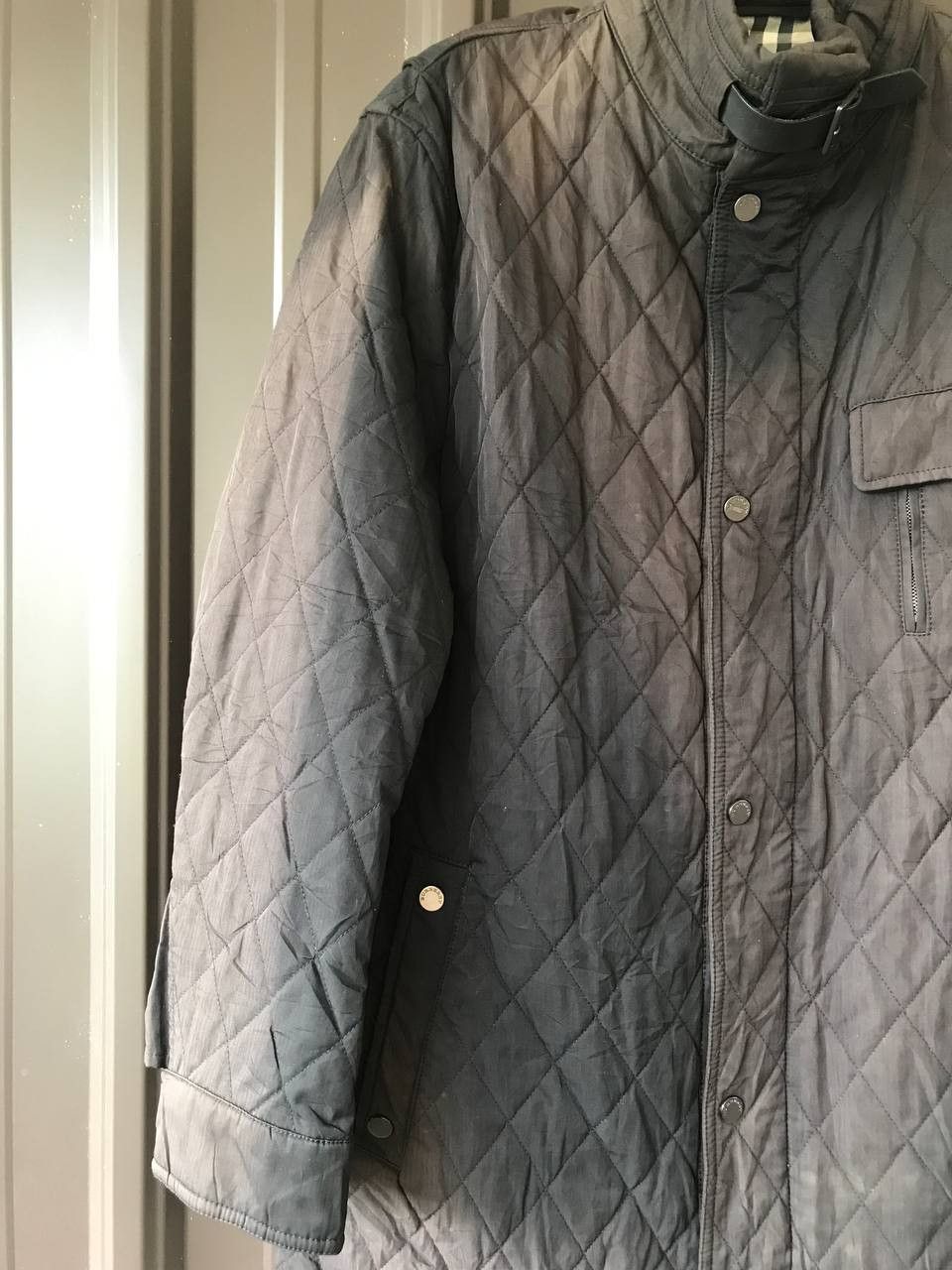Burberry × Designer Burberry Sunfaded Black Quilted Shell Jacket Size US M / EU 48-50 / 2 - 3 Thumbnail