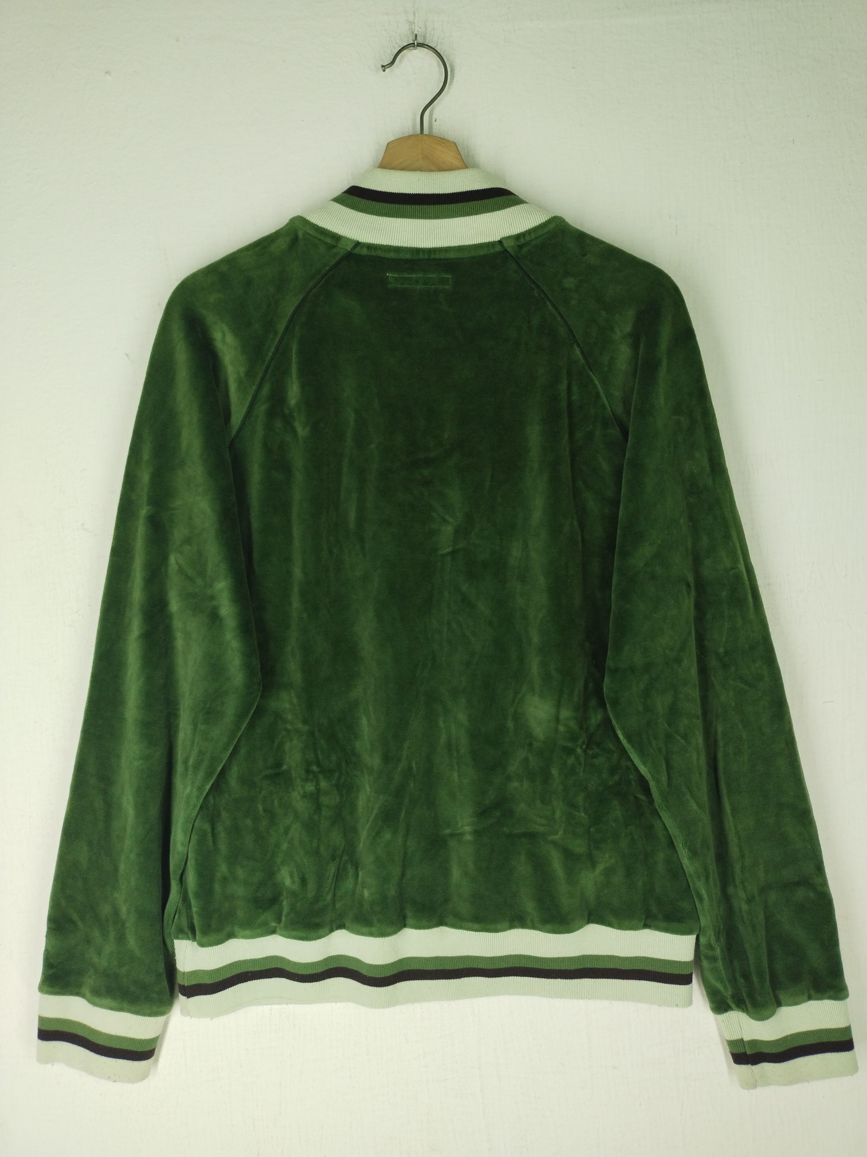 Blue Blue Japan Vintage Green Corduroy Zipper Gaijin Made Sweater Size US M / EU 48-50 / 2 - 8 Thumbnail