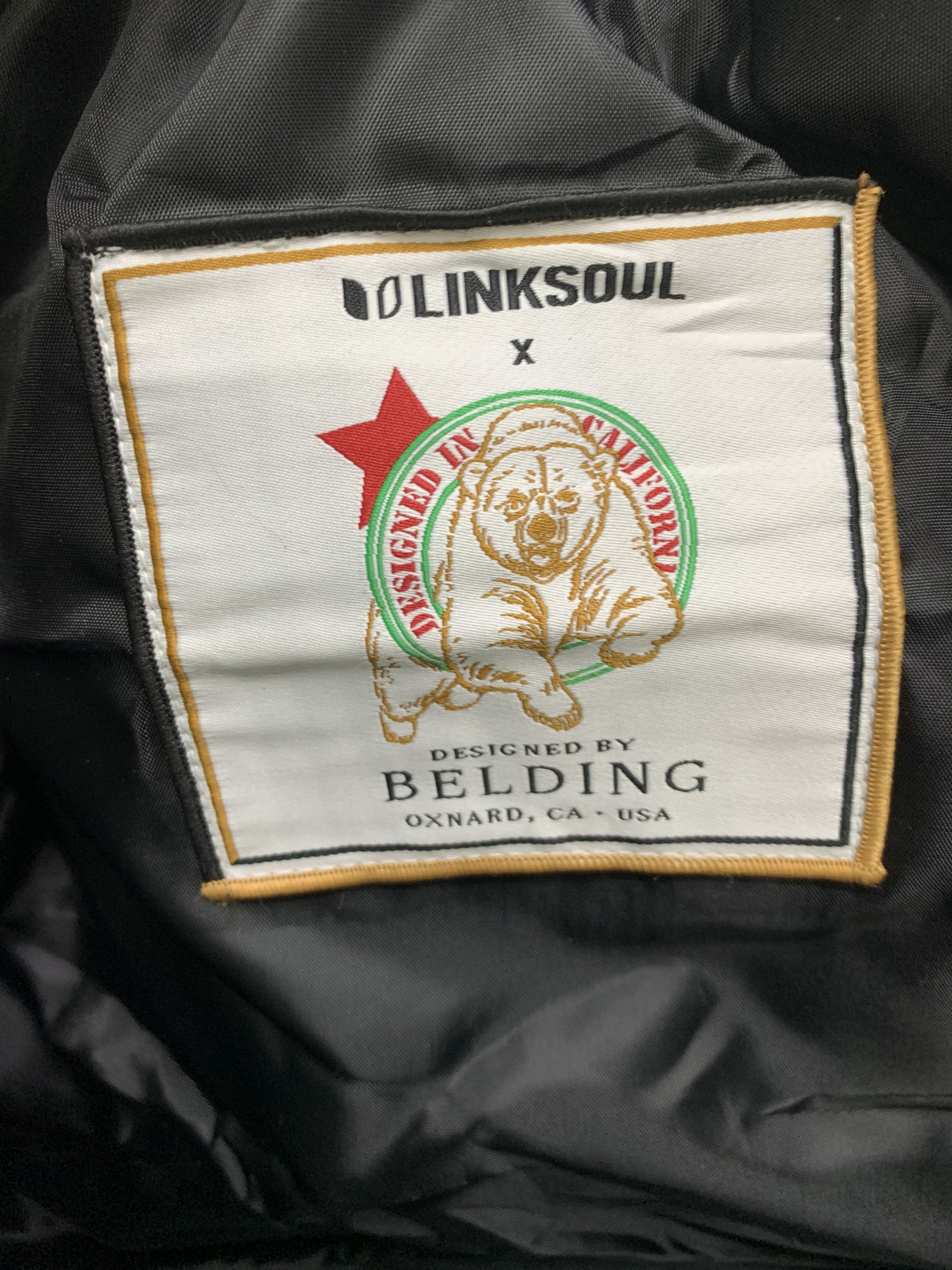 Japanese Brand × Vintage LINKSOUL by BELDING Boston Bag Leather Wool Herringbone Size ONE SIZE - 10 Thumbnail