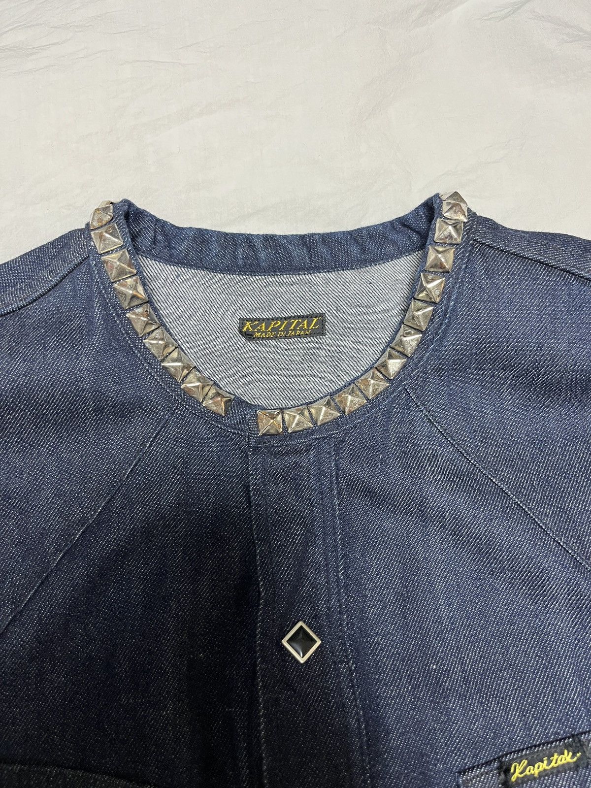Kapital Kapital 80z denim band color stud western shirt Size US XL / EU 56 / 4 - 11 Thumbnail