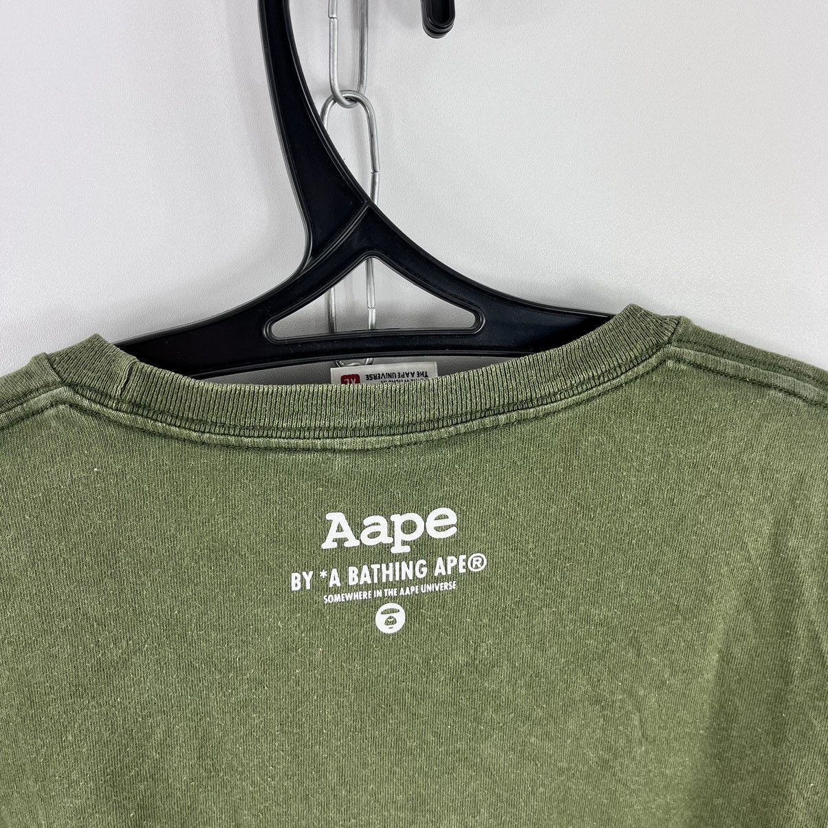 Aape Aape TShirt Y2K Big Logo American Style Green/Olive Size XL Size US XL / EU 56 / 4 - 10 Thumbnail