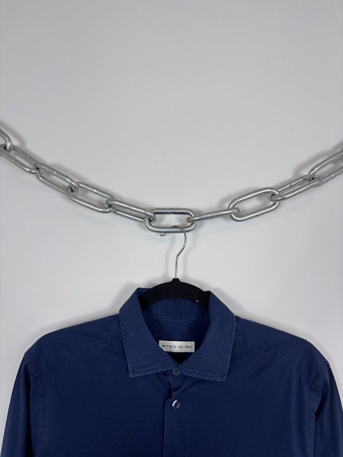 Etro Etro Milano Men’s Blue Long Sleeve Button Up Shirt Size US M / EU 48-50 / 2 - 3 Thumbnail