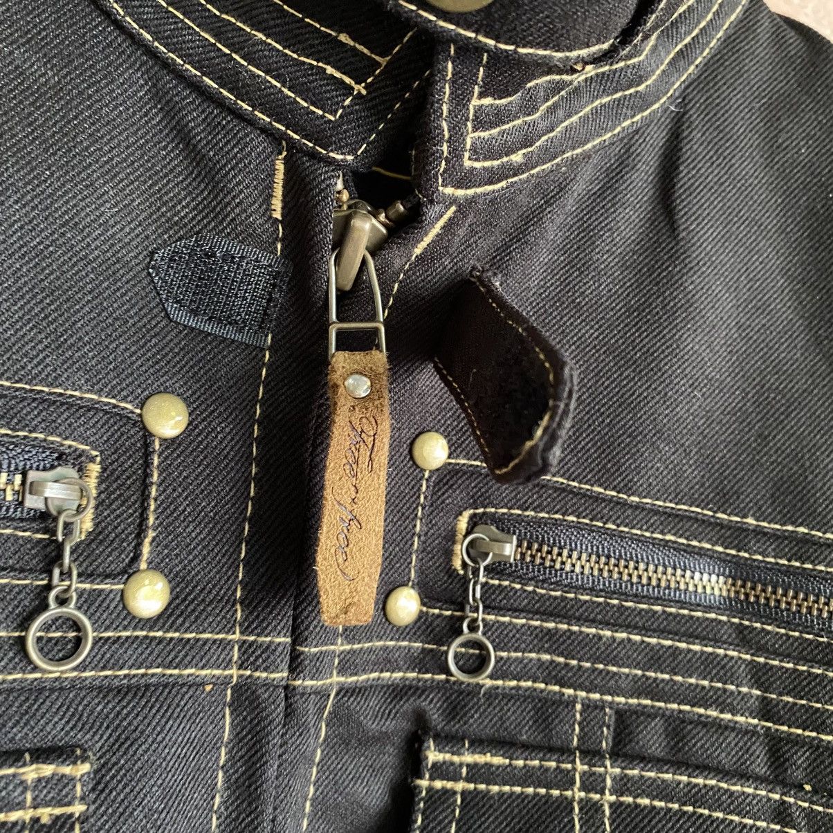 Japanese Brand Fun & Function Black Denim Jacket Size M / US 6-8 / IT 42-44 - 14 Thumbnail
