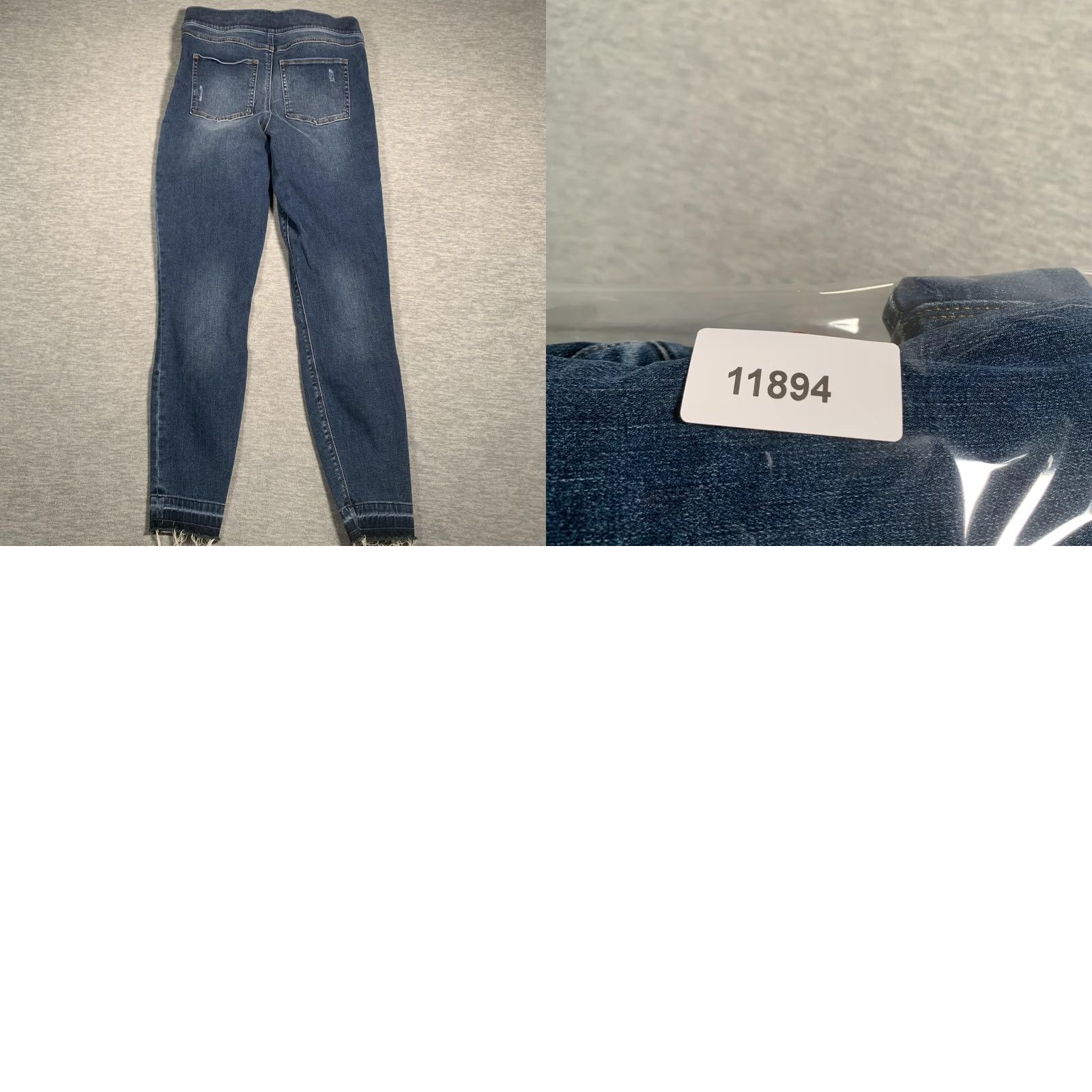 Spanx Spanx Jeans Womens Medium Blue Distressed Frayed Hem Skinny Stretch Denim Pants Size 32" / US 10 / IT 46 - 9 Thumbnail