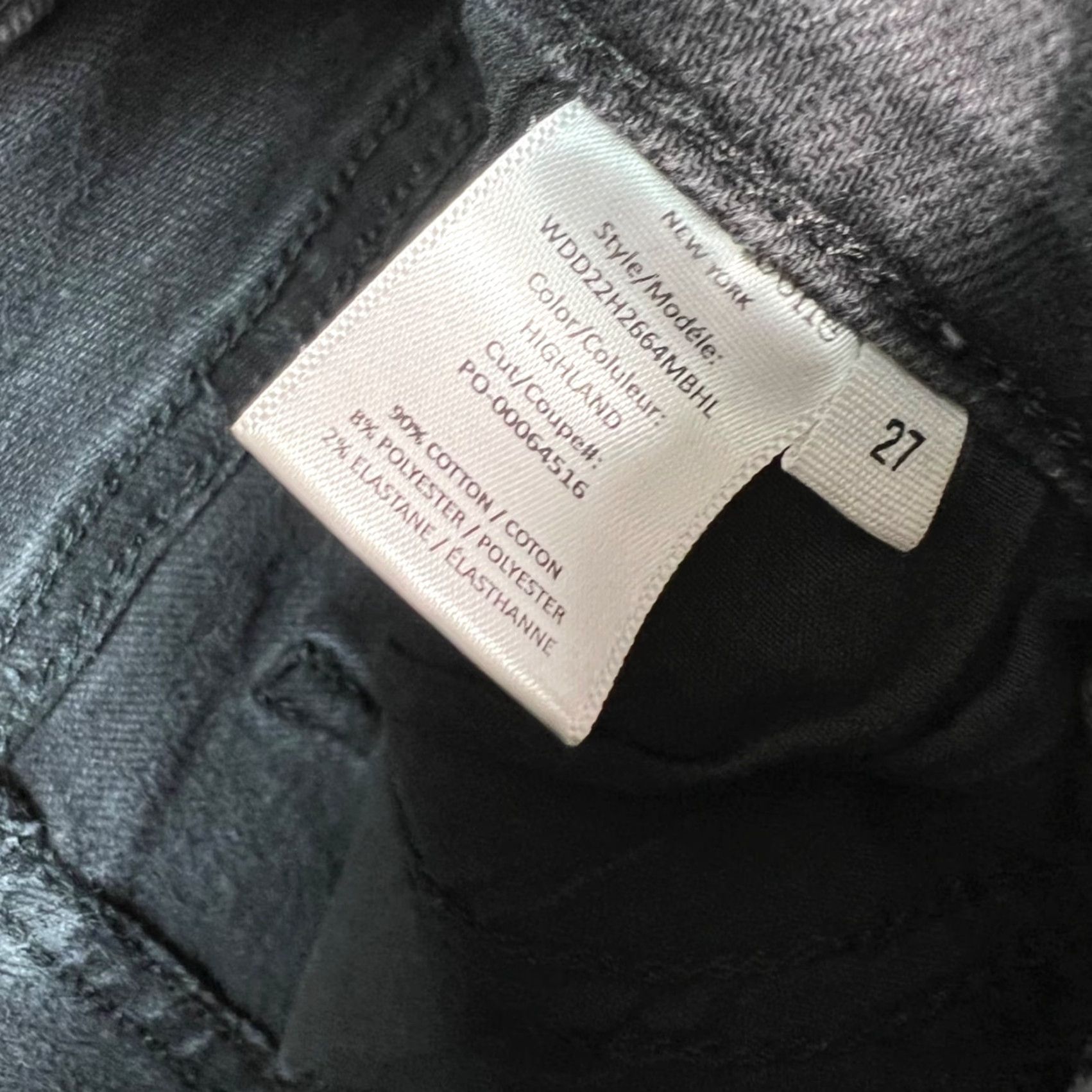 Rag & Bone rag & bone Womens 27 Nina High-Rise Skinny Jeans Black Denim Stretch Jeans Womens BMI 27 Skinny Mens? Size 27" / US 4 / IT 40 - 5 Thumbnail