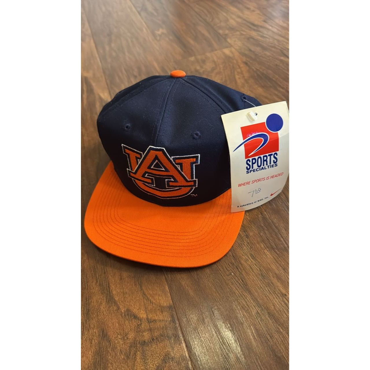 Sports Specialties VTG NOS Auburn University Blue Orange Snapback Hat NIKE Spor Size ONE SIZE - 12 Thumbnail