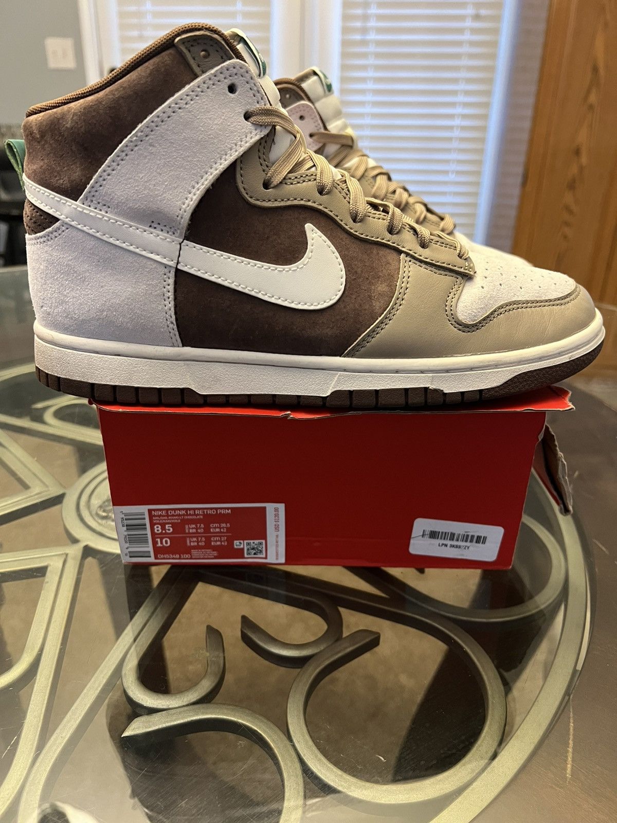 Nike Nike Dunk High Light Chocolate Size US 8.5 / EU 41-42 - 4 Thumbnail