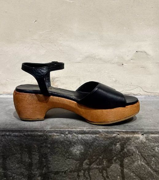 Tricot Comme des Garcons tricot COMME des GARÇONS 1990s Wooden Panel Leather Shoes Size US 6.5 / IT 36.5 - 7 Thumbnail