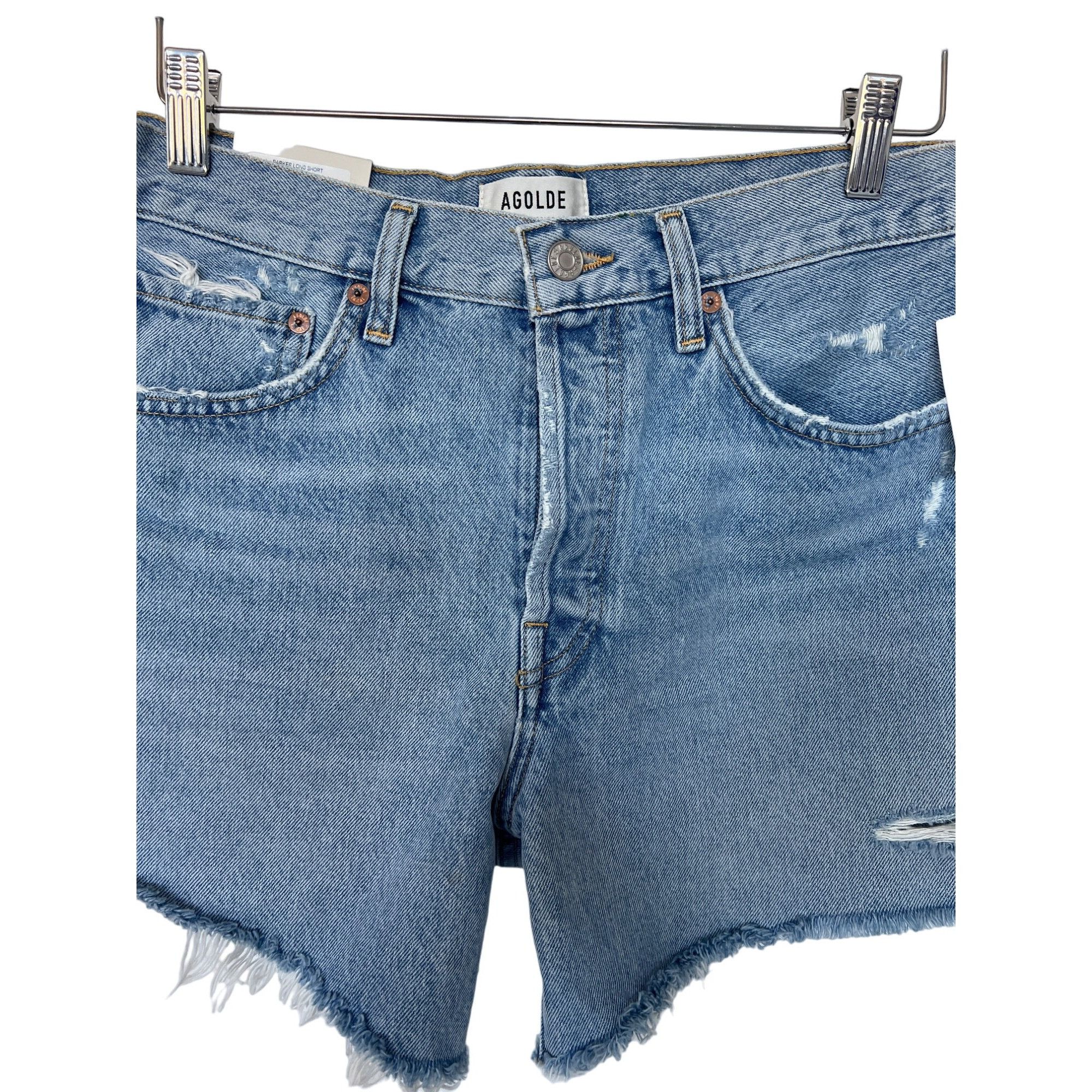 Agolde Agolde Parker Long Frayed Shorts Size 28" / US 6 / IT 42 - 7 Thumbnail
