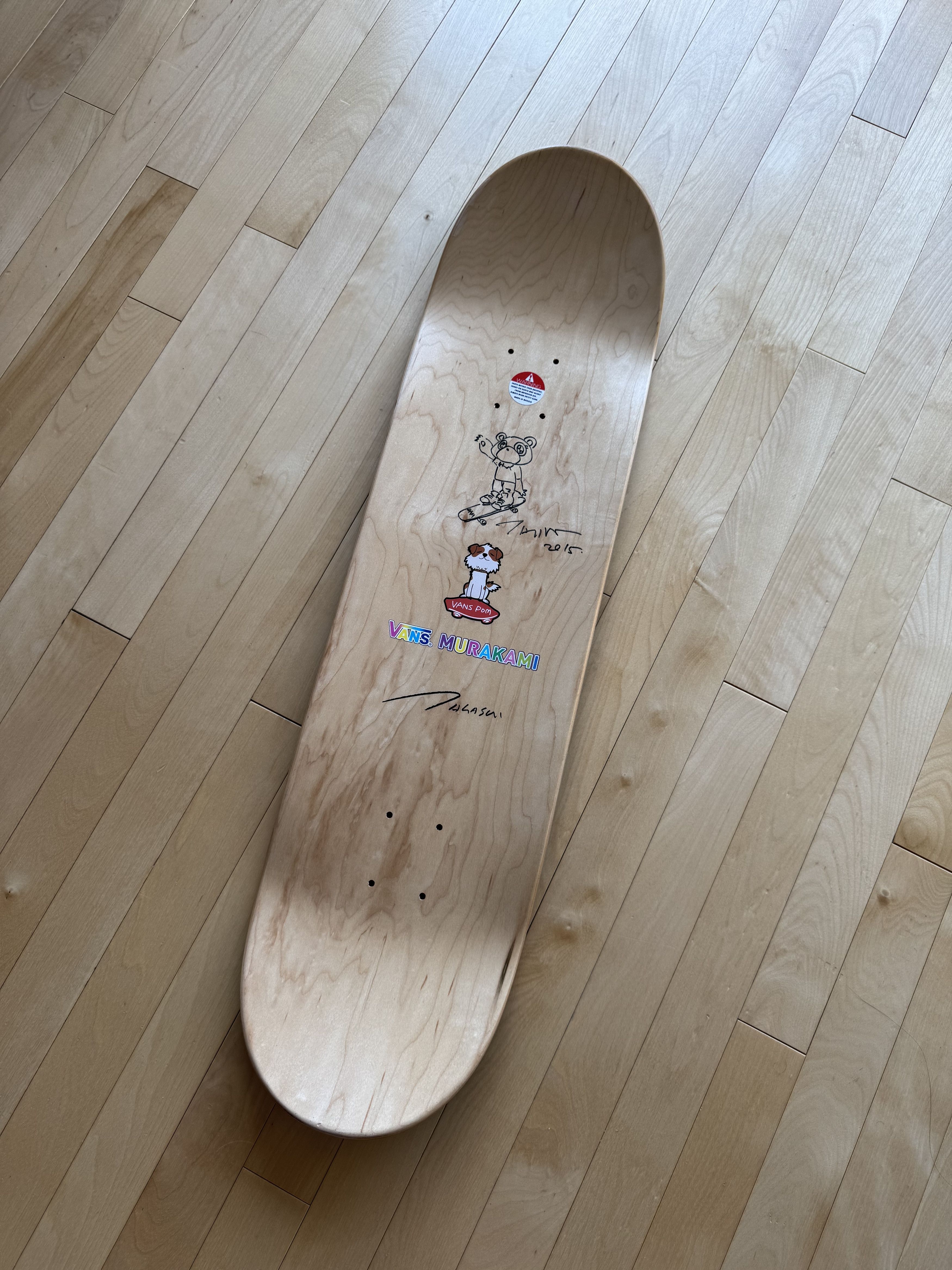 Takashi Murakami × Vans SIGNED Authentic Takashi Murakami Vans Blue Art Skateboard Size ONE SIZE - 2 Thumbnail