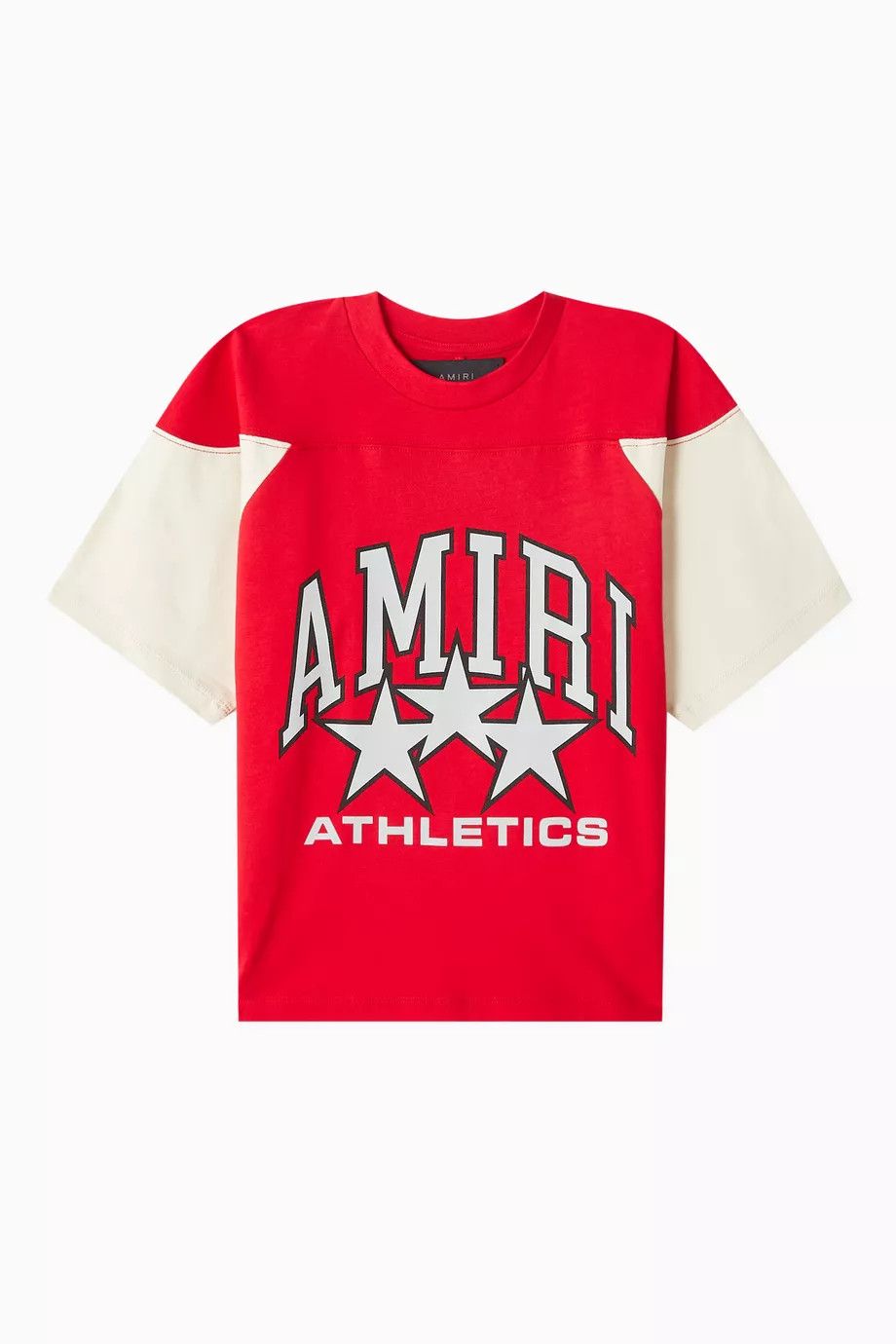 Amiri o1s1wg110126 Size: KIDS 4 / Logo Star T-Shirt in White/Red Size US XXS / EU 40 - 1 Thumbnail