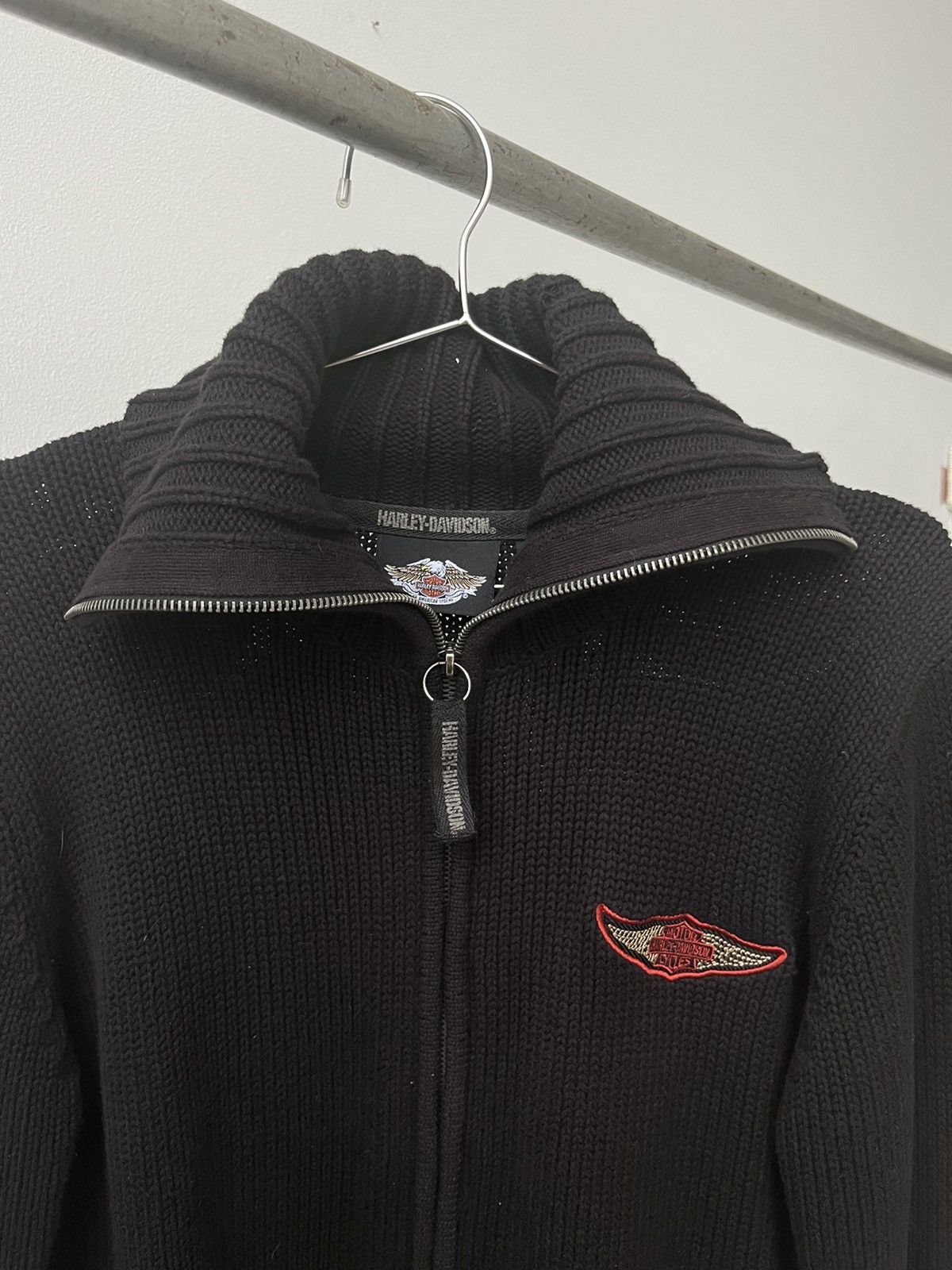 Harley Davidson VINTAGE HARLEY DAVIDSON SWEATER ZIP UP Size US XL / EU 56 / 4 - 5 Thumbnail