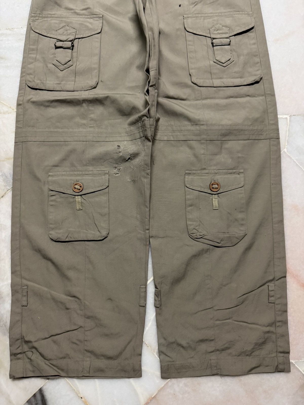 20471120 💥BAGGY💥90s JAPANESE INSANE POCKET BAGGY CARGO PANTS Size US 30 / EU 46 - 4 Thumbnail
