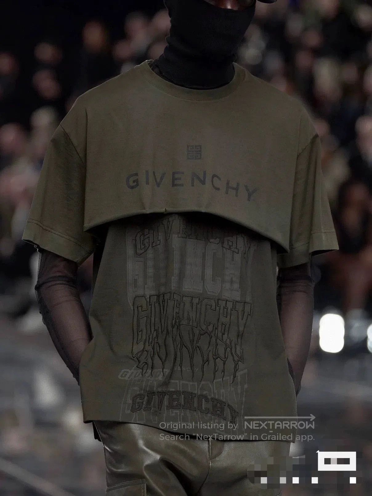 Givenchy Givenchy Runway Layered Short Sleeve T-shirt. Size US XL / EU 56 / 4 - 9 Thumbnail
