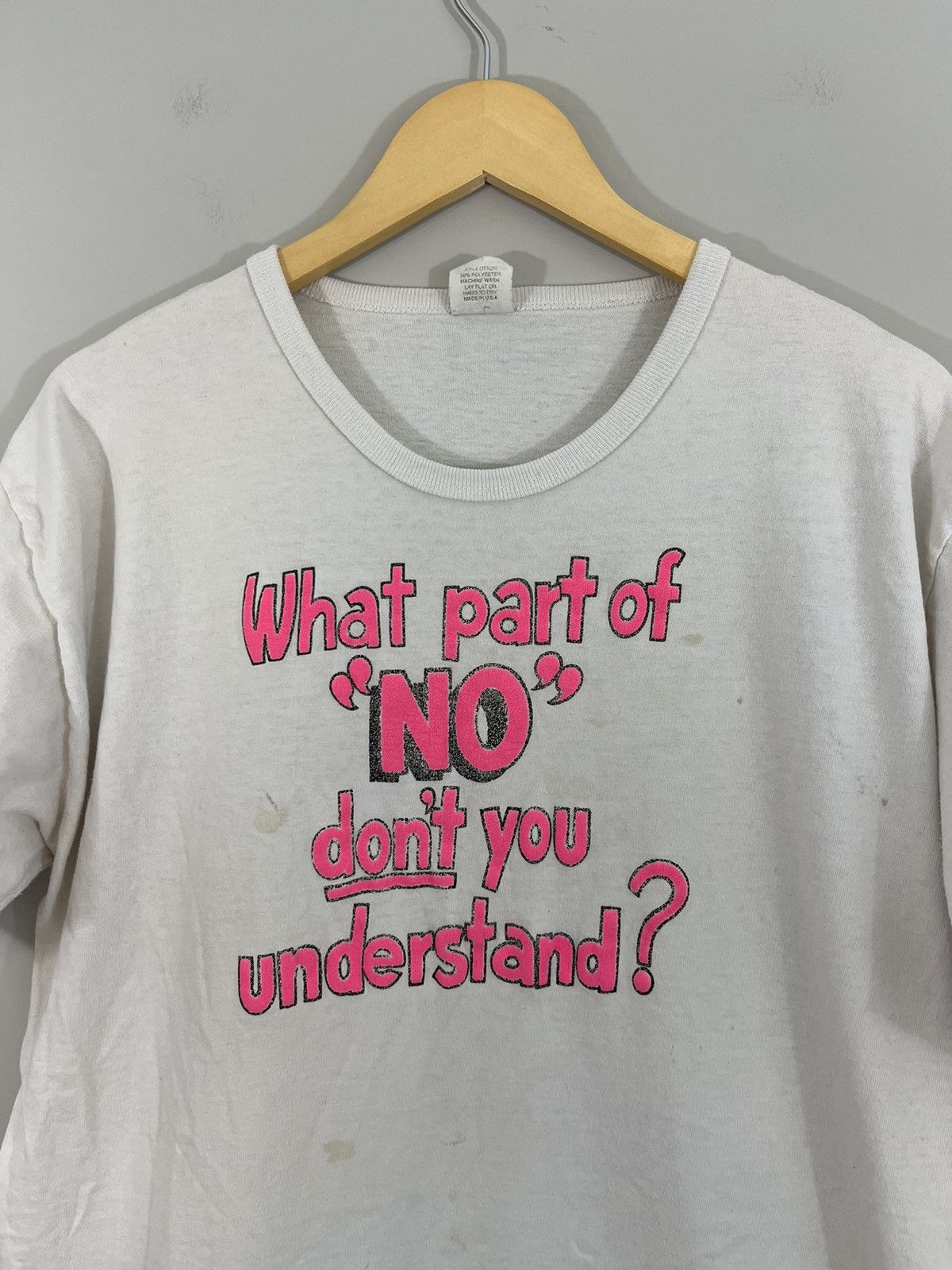 Vintage Single Stitch NO Thrashed Faded Joke Tee Size US L / EU 52-54 / 3 - 1 Thumbnail