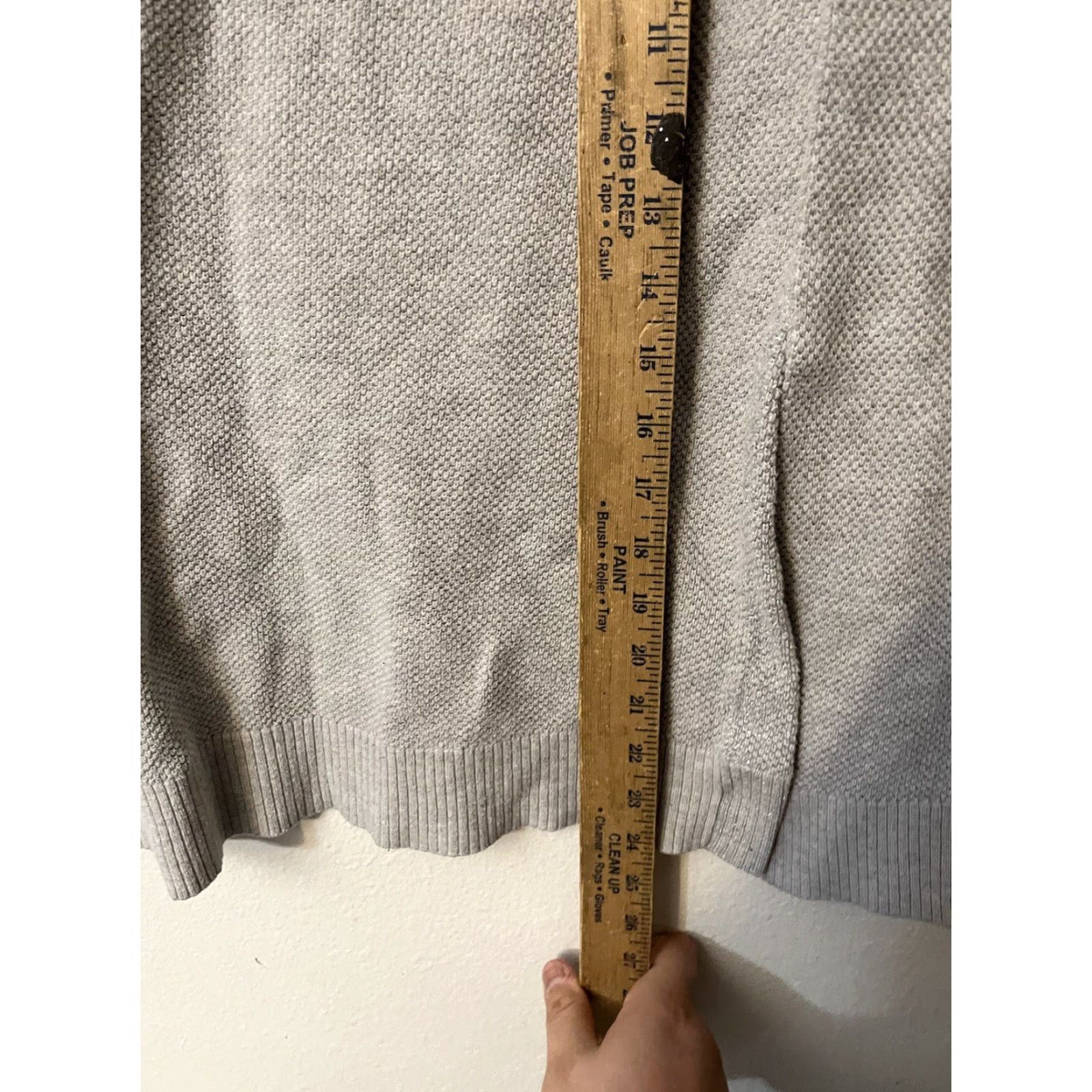 Gap VINTAGE Gap Women's Sweater Solid V-Neck Long Sleeve Size Medium Gray Basic Clothing Size M / US 6-8 / IT 42-44 - 4 Thumbnail