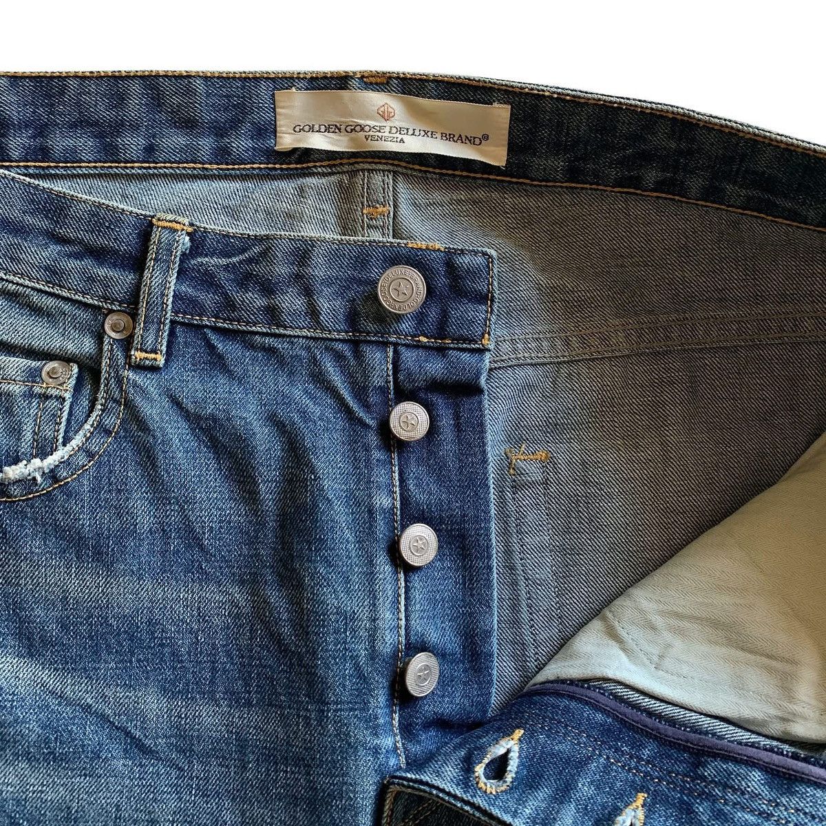 Golden Goose Golden Goose Deluxe Brand 15 A/W Happy Denim Jeans Size US 31 - 3 Thumbnail