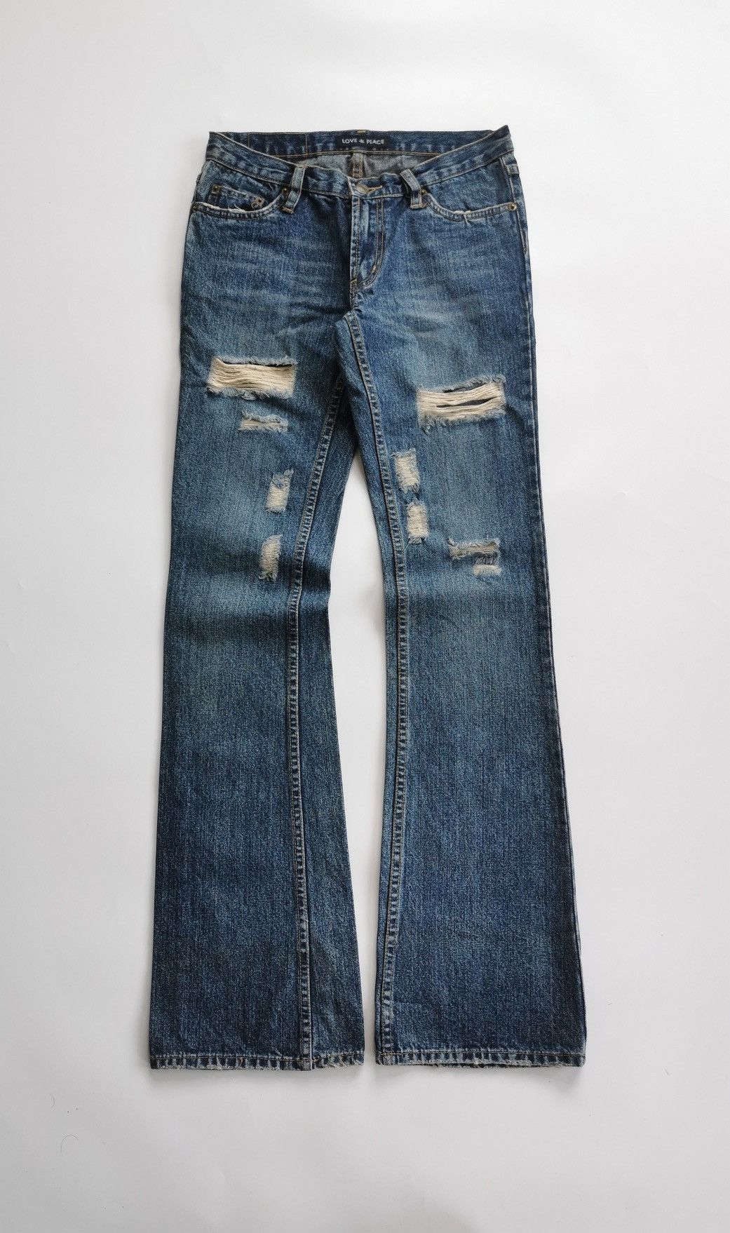 Japanese Brand Bootcut AW04 Love Peace Believe Co Japan Jeans Size 28" / US 6 / IT 42 - 1 Thumbnail