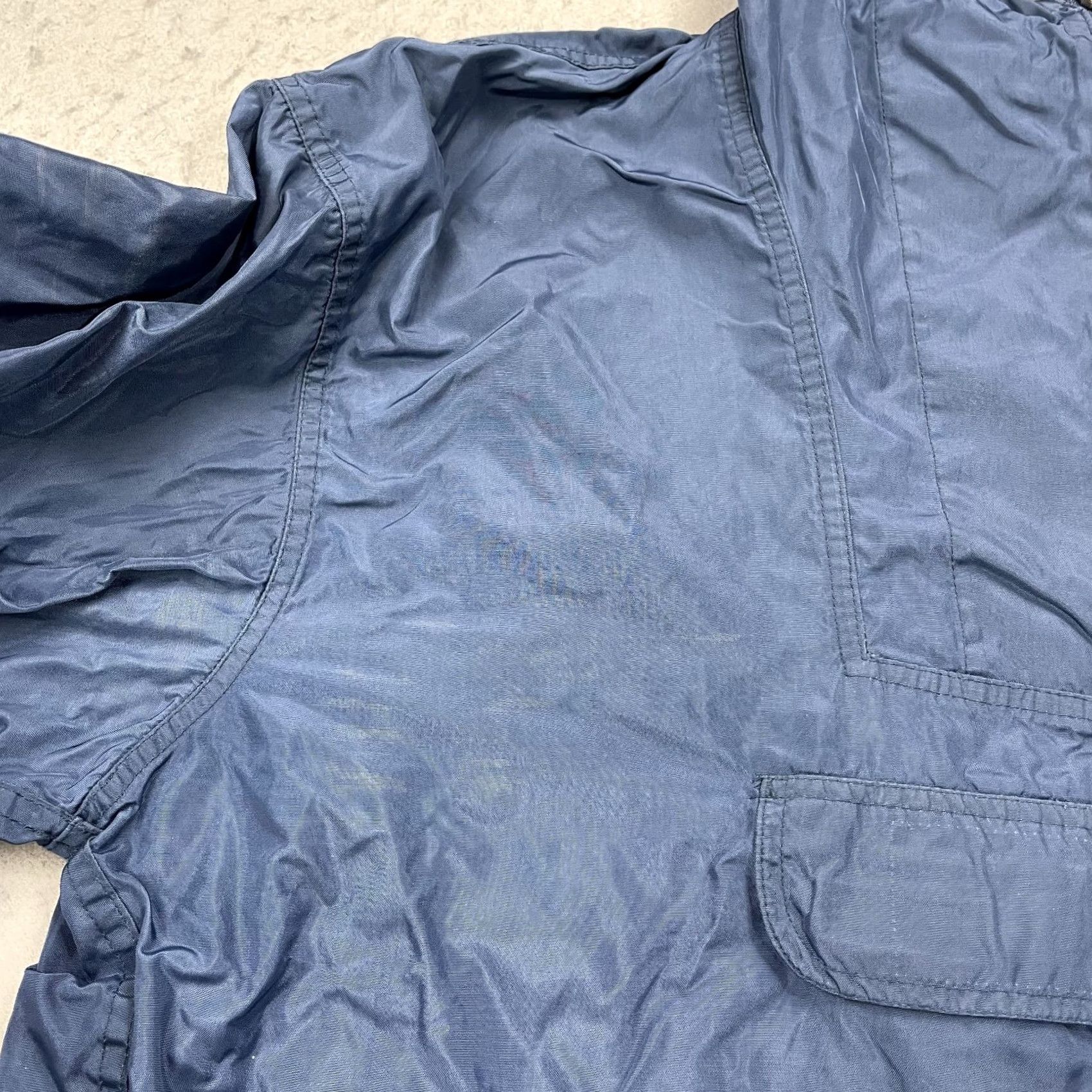 Napapijri VINTAGE Napapijri Geographic Jacket Mens 2XL Blue Anorak Hooded Zip Flag Logo Size US XXL / EU 58 / 5 - 5 Thumbnail