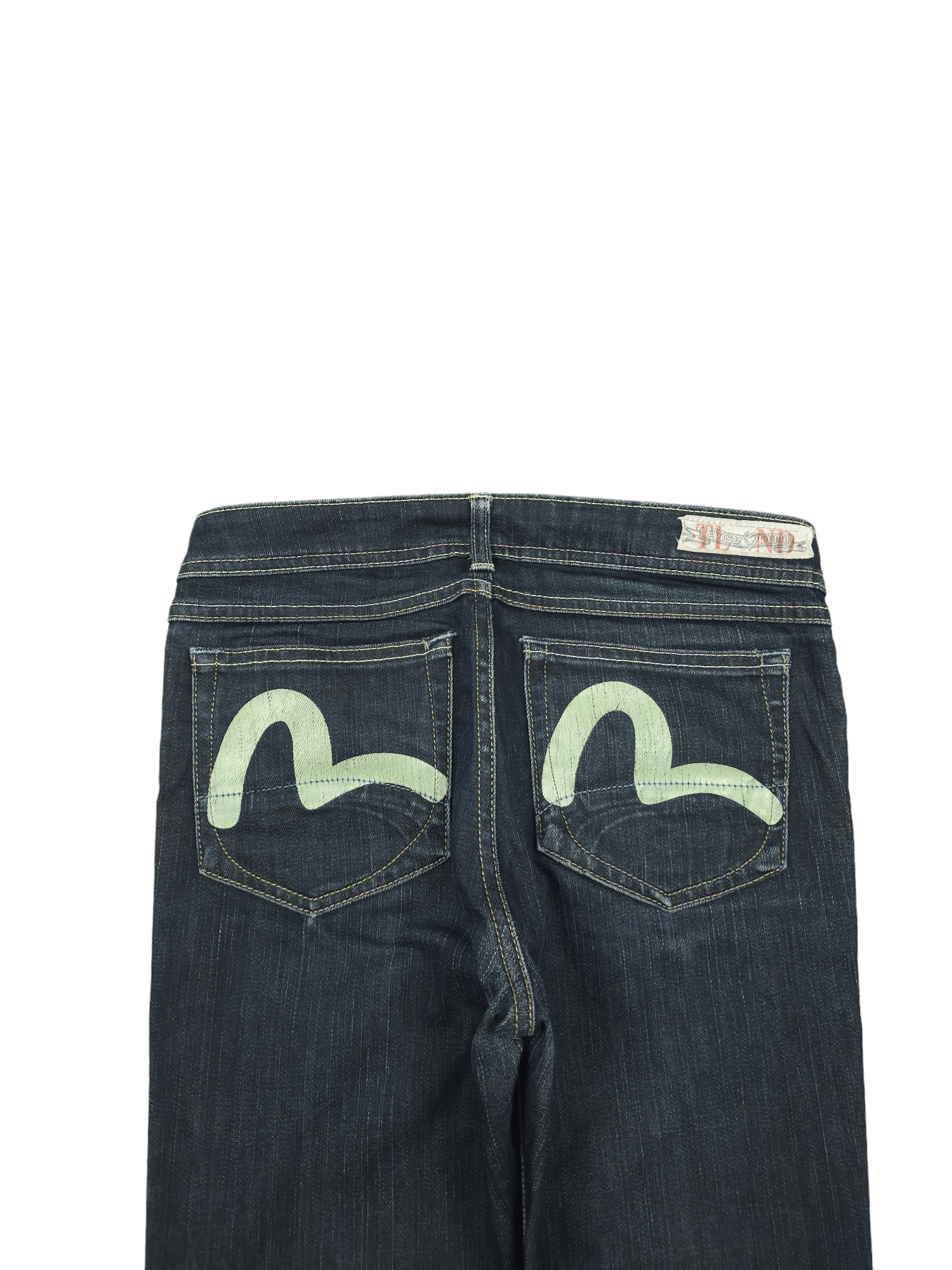 Evisu × Vintage 💎 28/32 Evisu X Puma Skinny Women's Denim Jeans Y2K Size 28" / US 6 / IT 42 - 3 Thumbnail