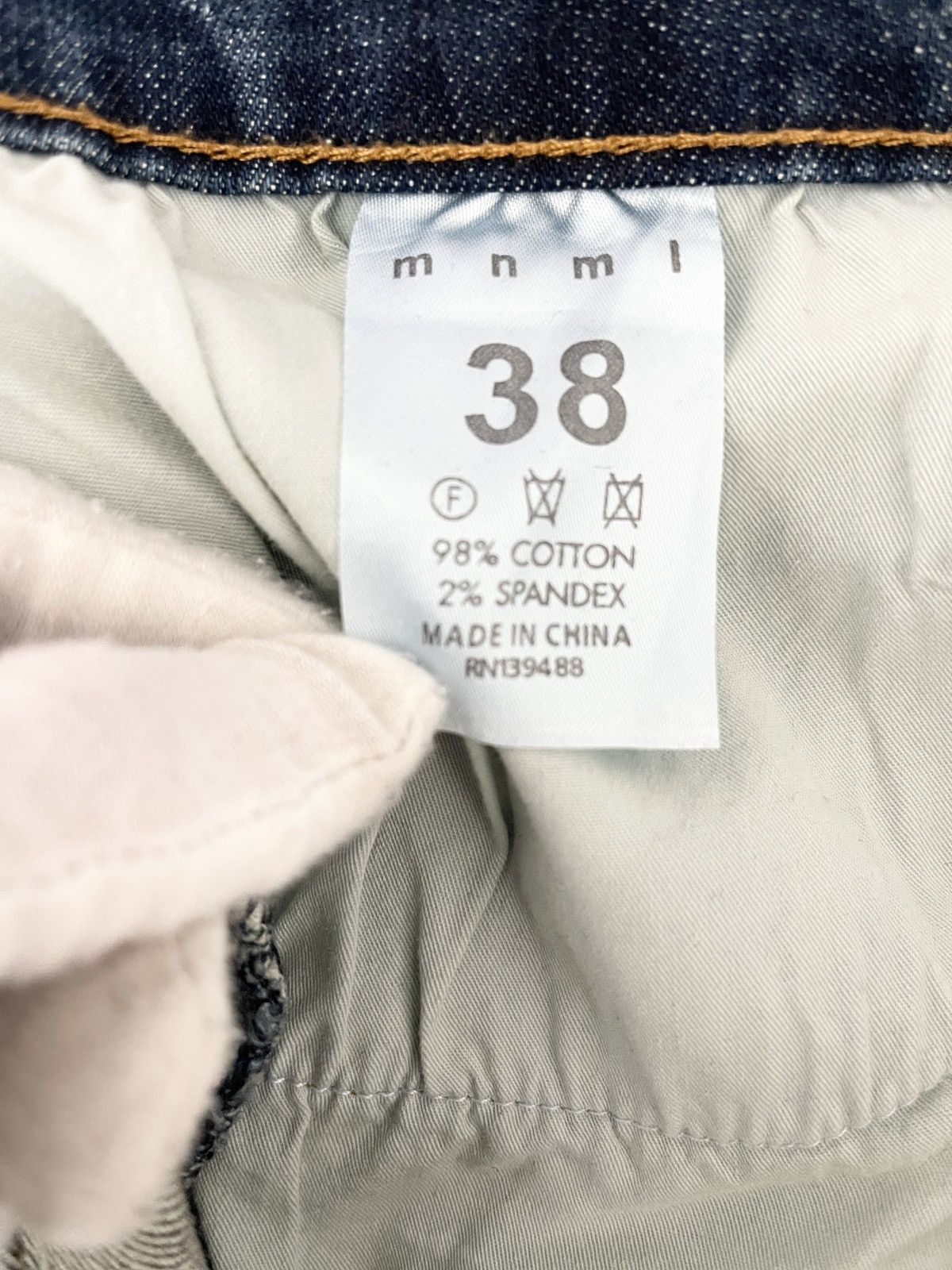 Designer STEAL! MNML Crazy Paint Denim Jeans (size 38) Size US 38 / EU 54 - 11 Thumbnail