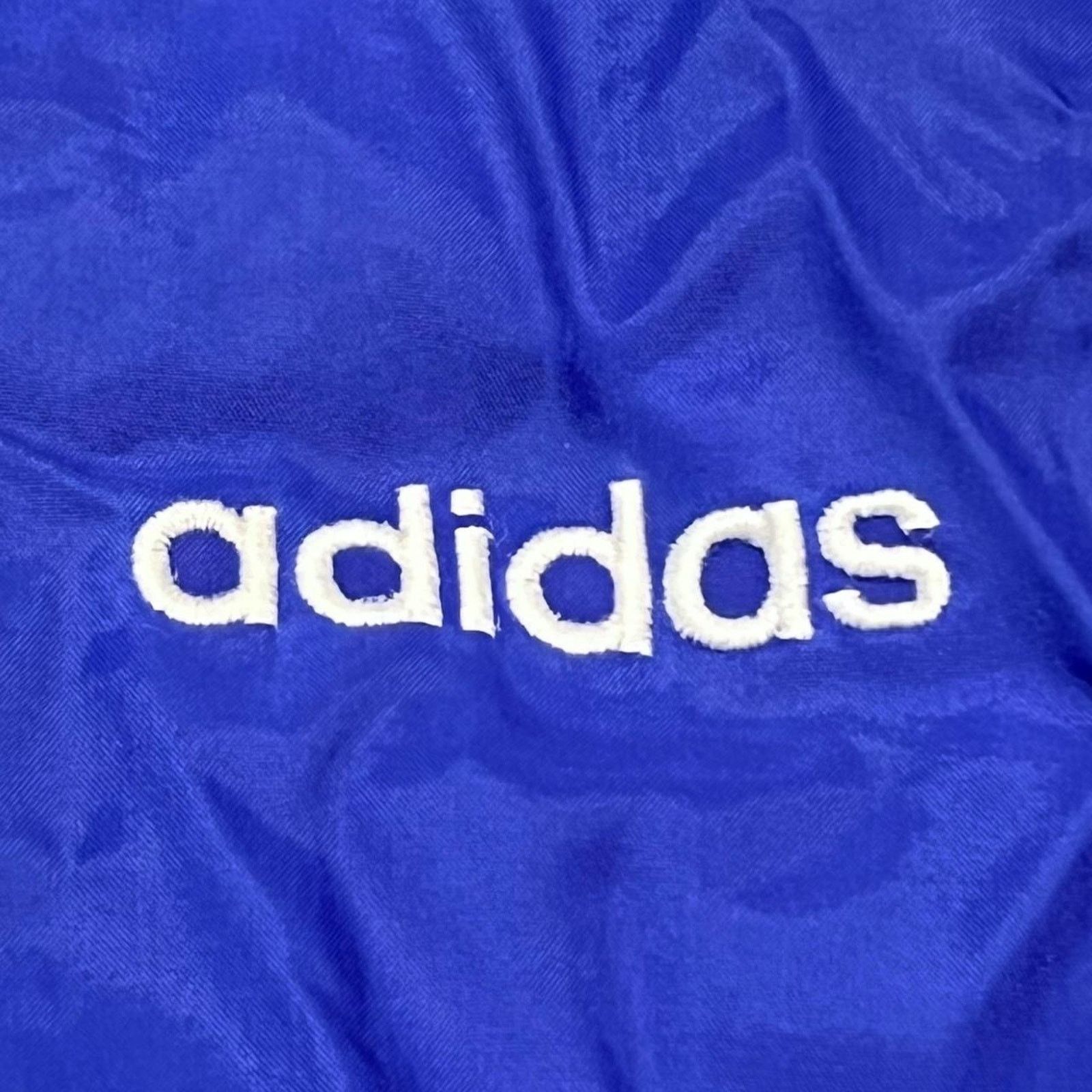 Adidas Adidas Vintage Blue Track Jacket w/ White Stripes Size US XL / EU 56 / 4 - 2 Thumbnail