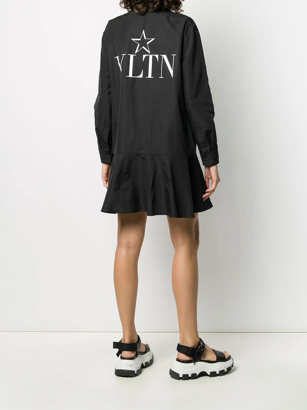 Valentino o1y0326 Mini Dress in Black Size M / US 6-8 / IT 42-44 - 4 Thumbnail