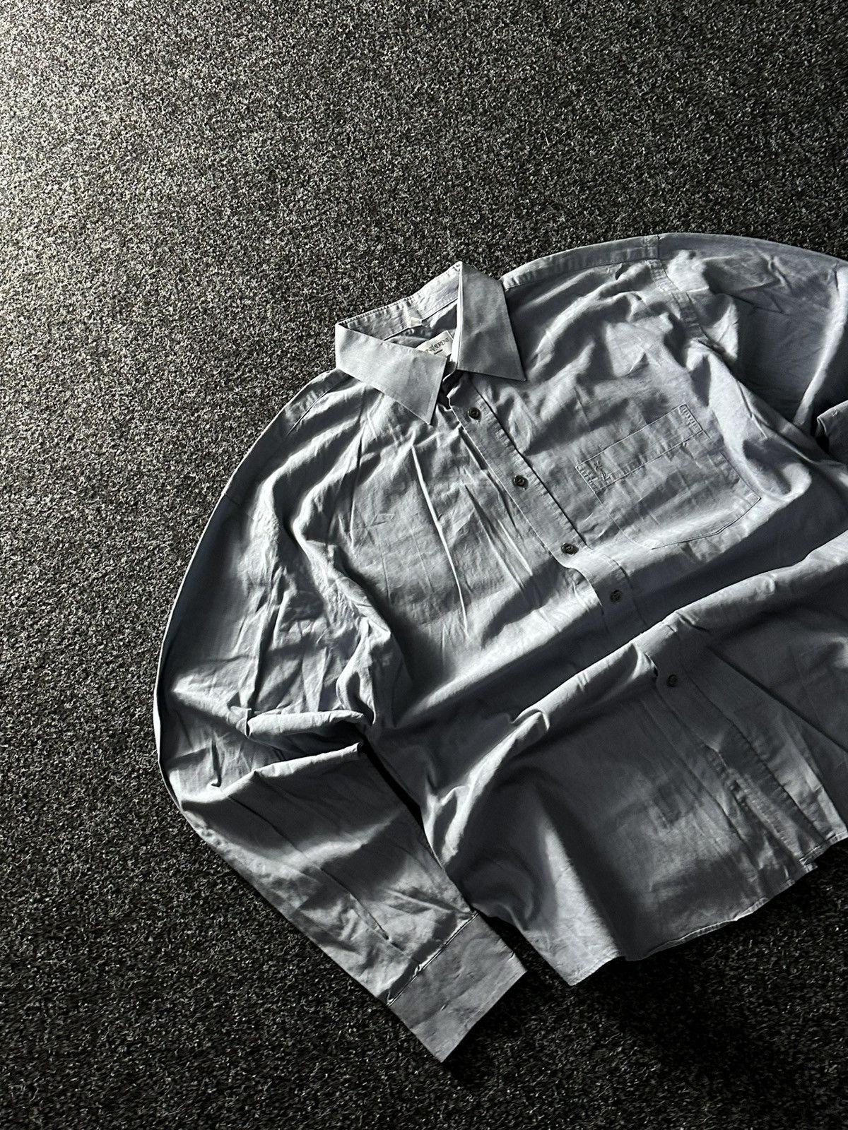 Yves Saint Laurent VNTG🚨Yves Saint Laurent gray COTTON shirt YSL rare OLD MONEY Size US L / EU 52-54 / 3 - 2 Thumbnail