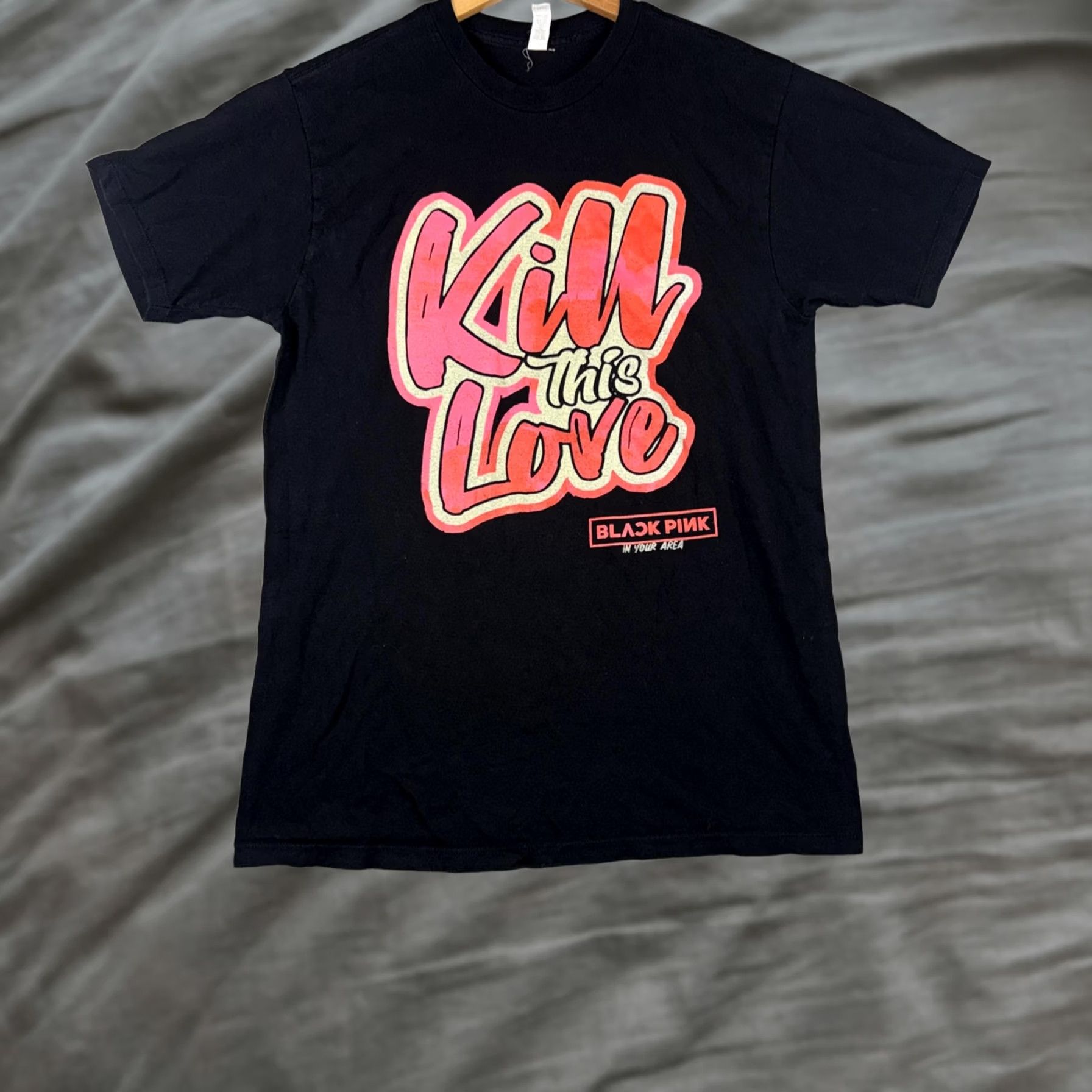 Vintage Blackpink Shirt Mens Medium Black Kill This Love 2019 World Tour Graphic Tee Size US M / EU 48-50 / 2 - 1 Thumbnail