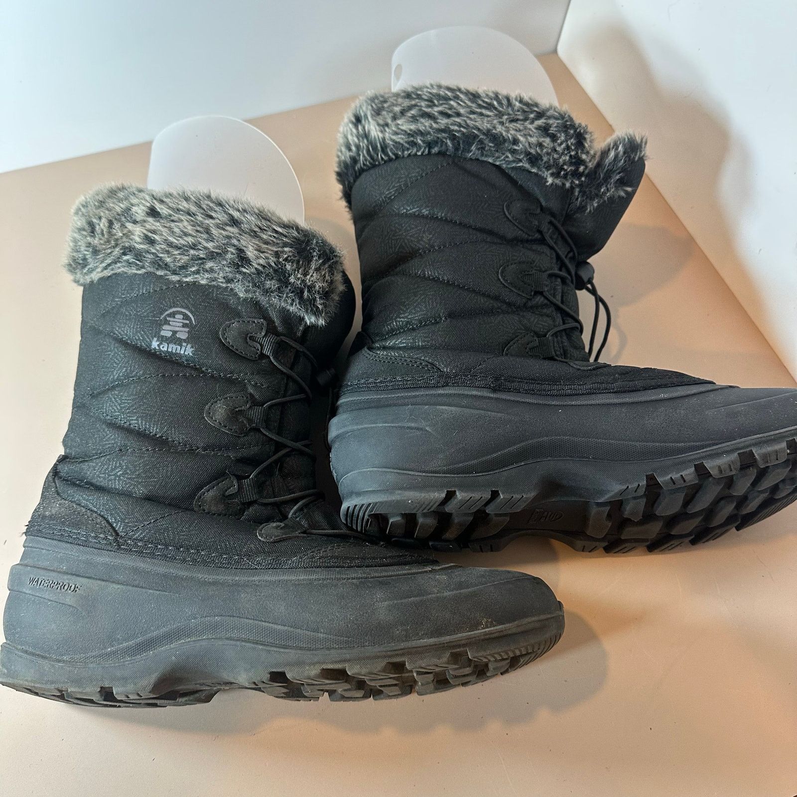 Other Kamik Momentum 3 Black Winter Snow Boots Faux Fur Women's 11 Size US 11 / IT 41 - 6 Thumbnail